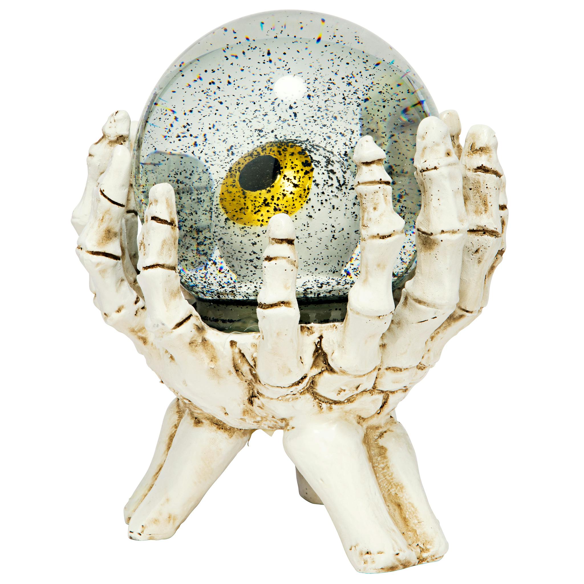 All-Seeing Eye of the Skeleton Water Globe Statue