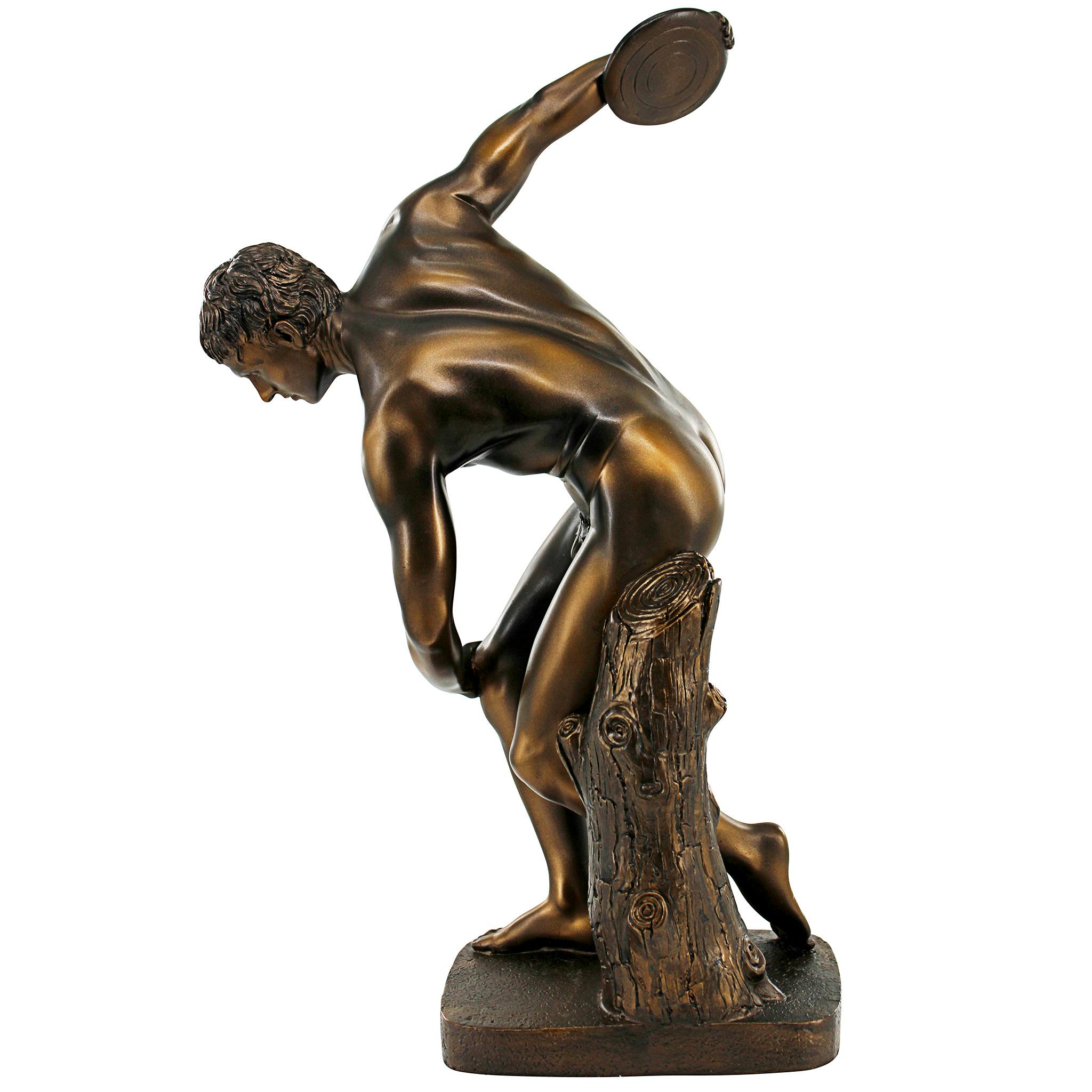 Discobolos the Discus Thrower Classical Statue: Bronze