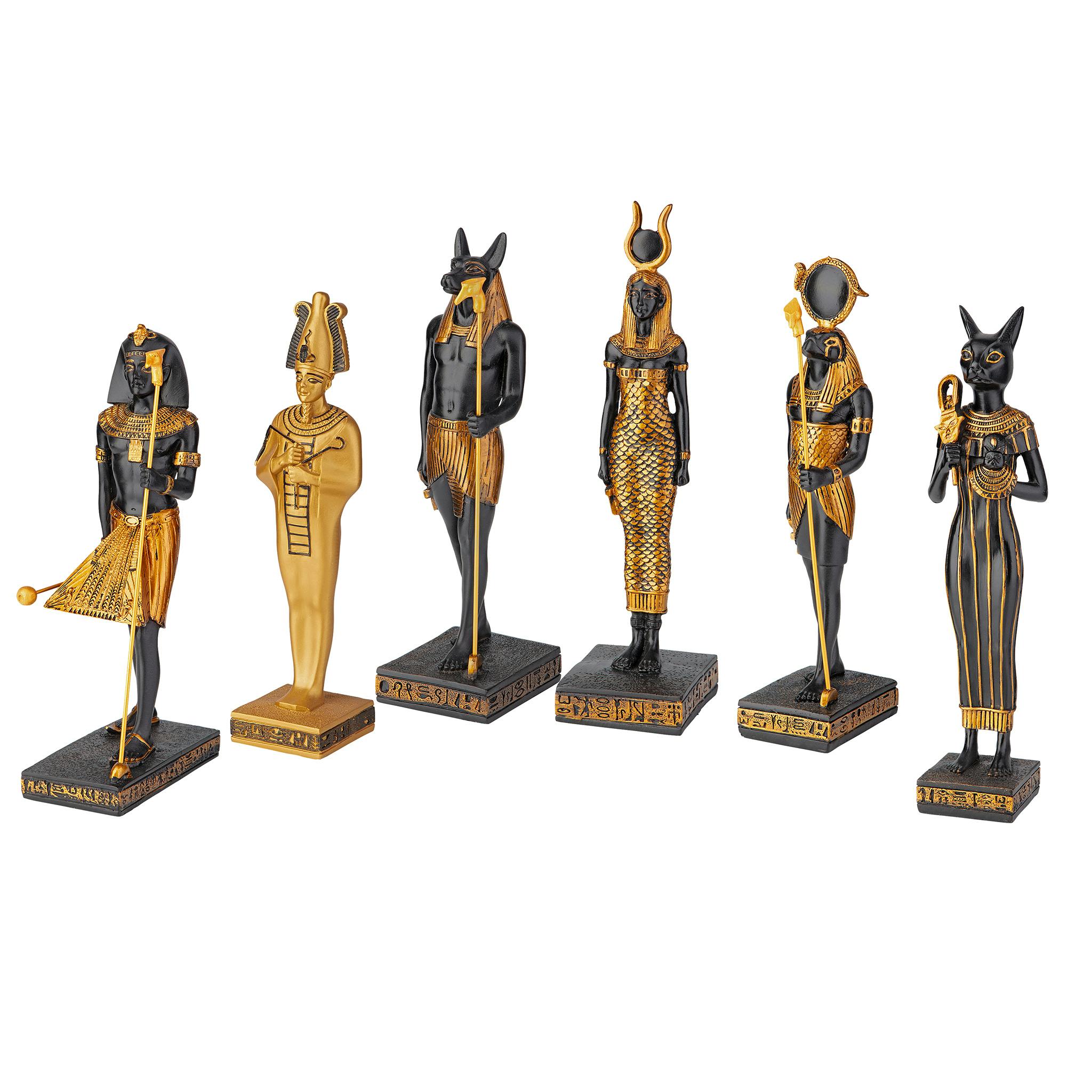Gods of Ancient Egypt Statue Collection: Set of Six