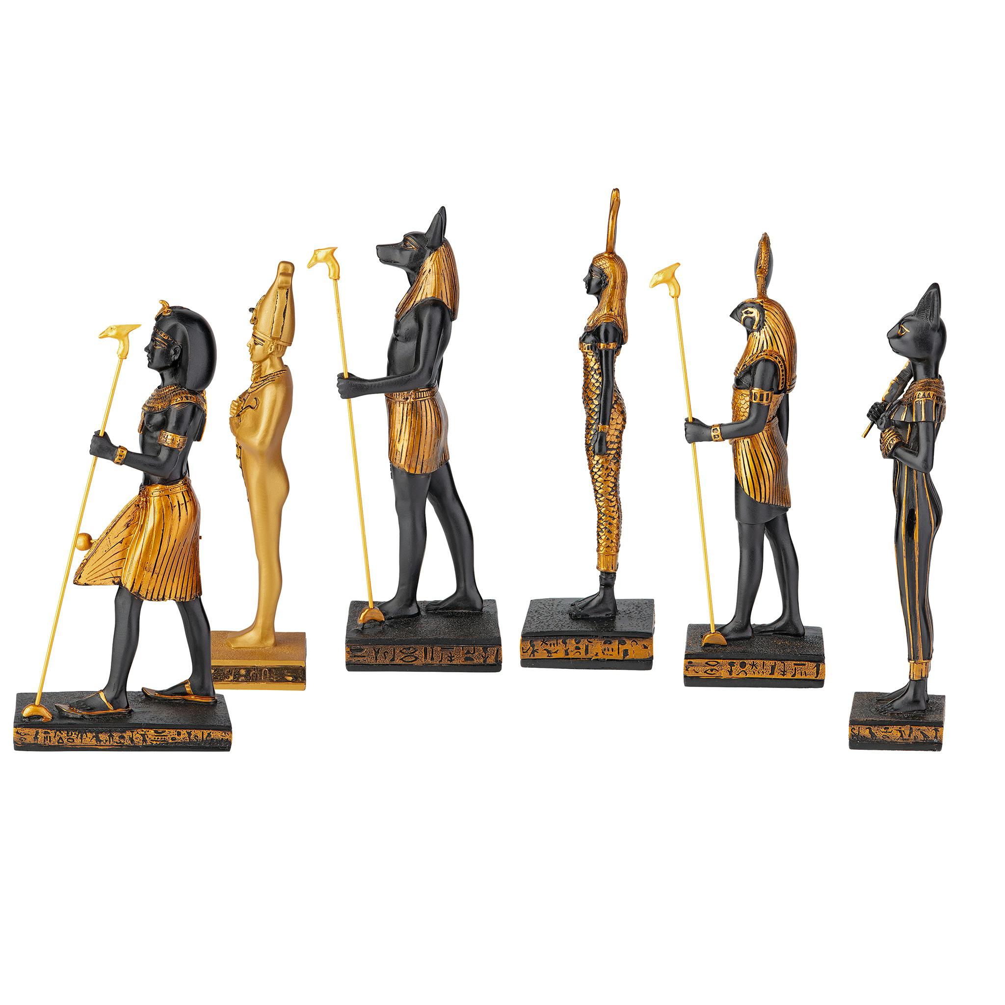 Gods of Ancient Egypt Statue Collection: Set of Six