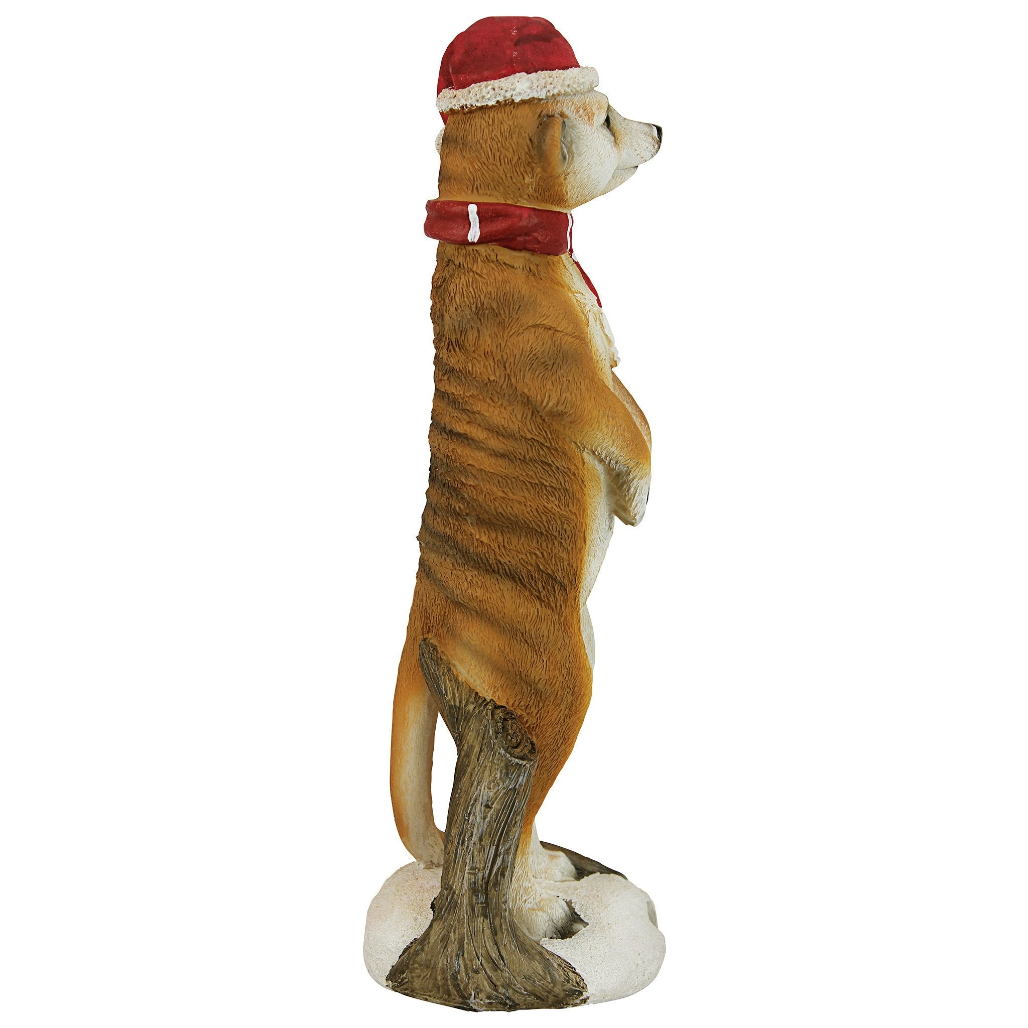 Merry Meerkat Holiday Greeter Statue: Set of Two