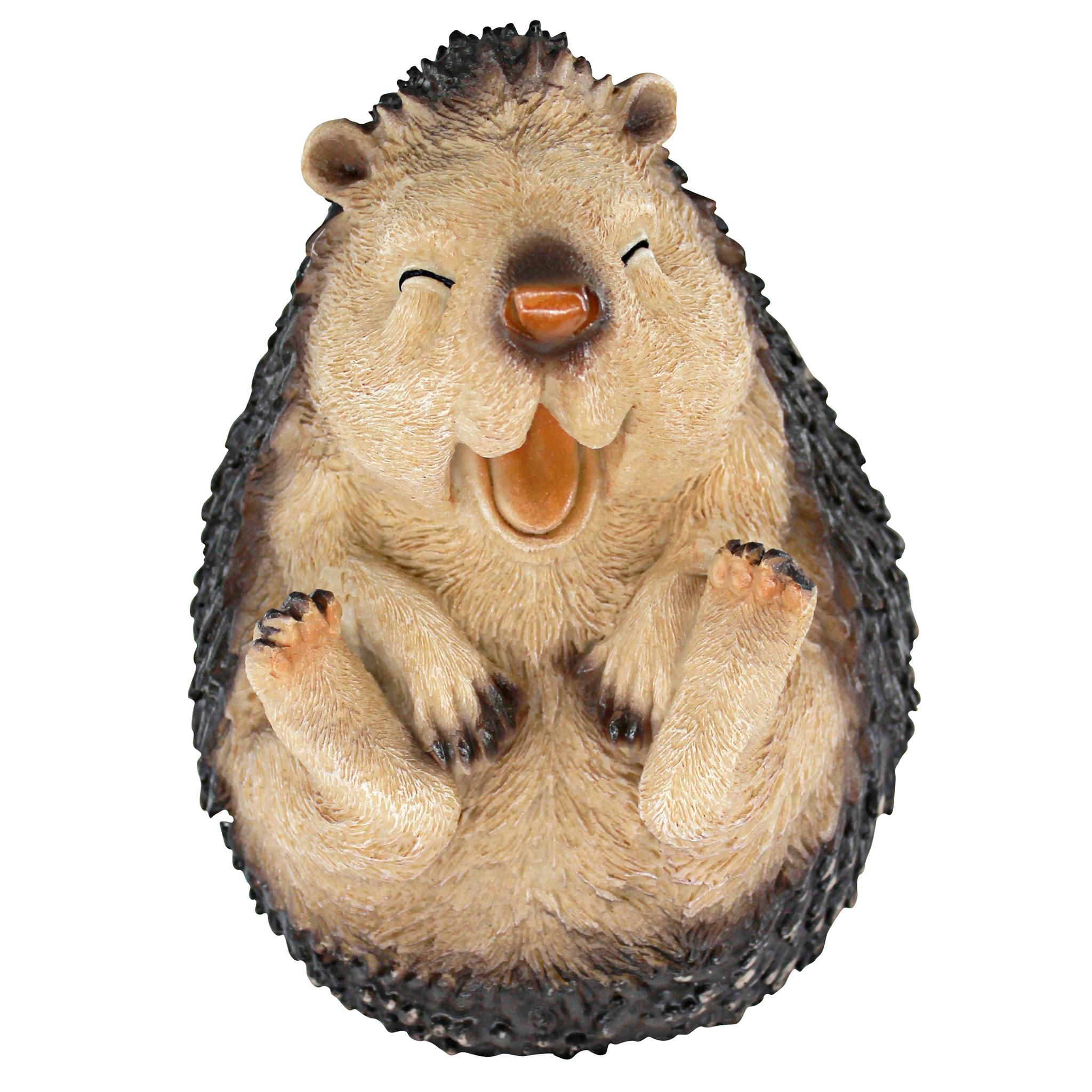Roly-Poly Laughing Hedgehog Statue: Small