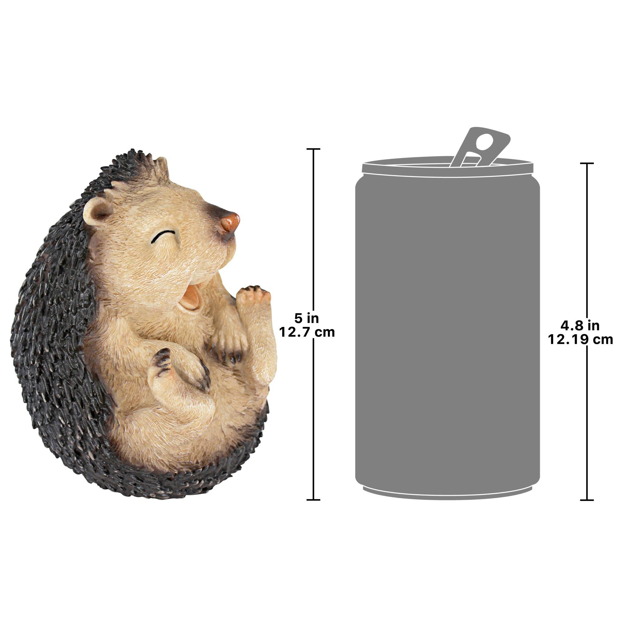 Roly-Poly Laughing Hedgehog Statue: Small