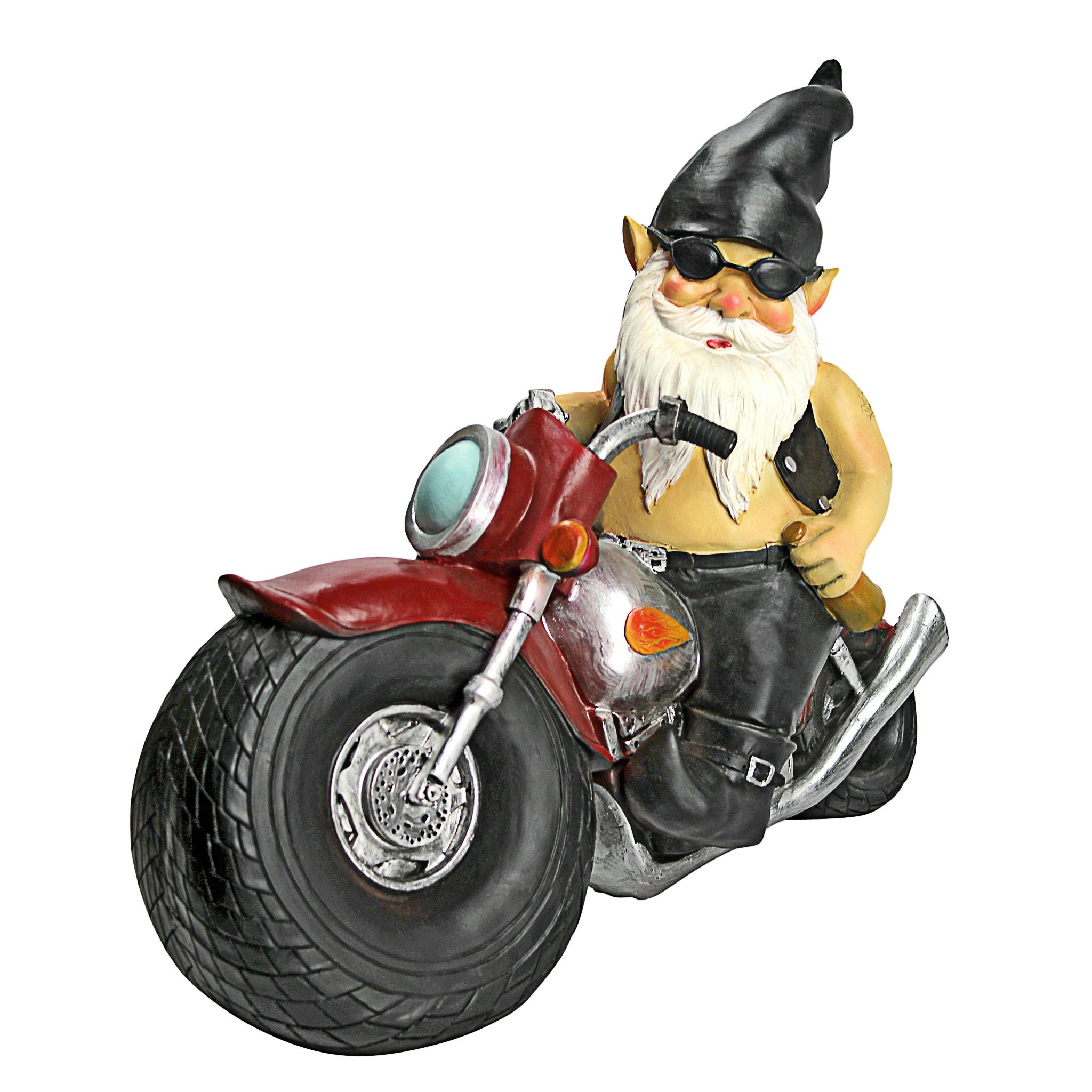 Axle Grease, the Biker Gnome Statue