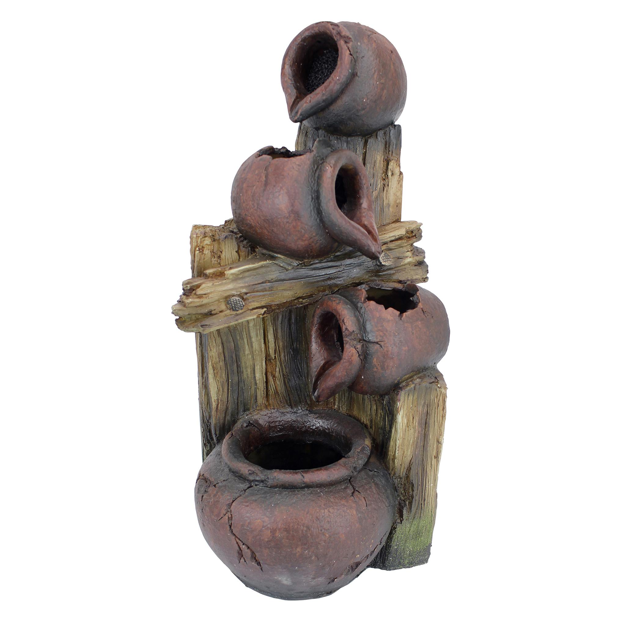 Casa Chianti Cascading Urns Illuminated Garden Fountain