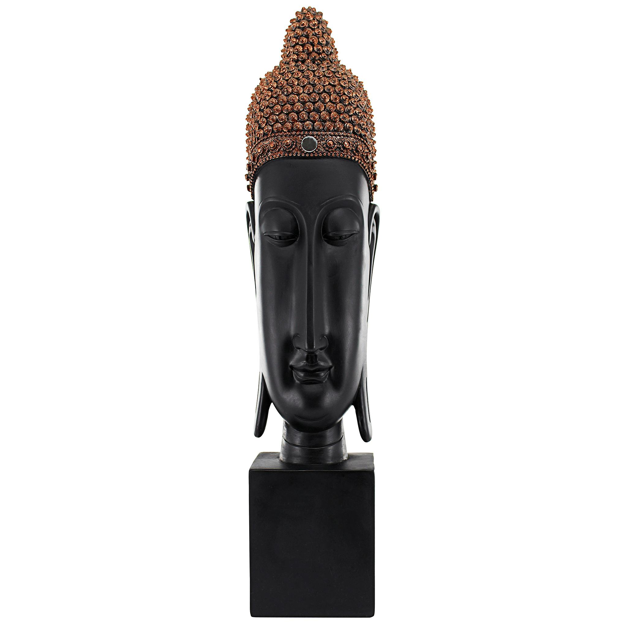 Thai Spiritual Wisdom Buddha Sculptural Bust
