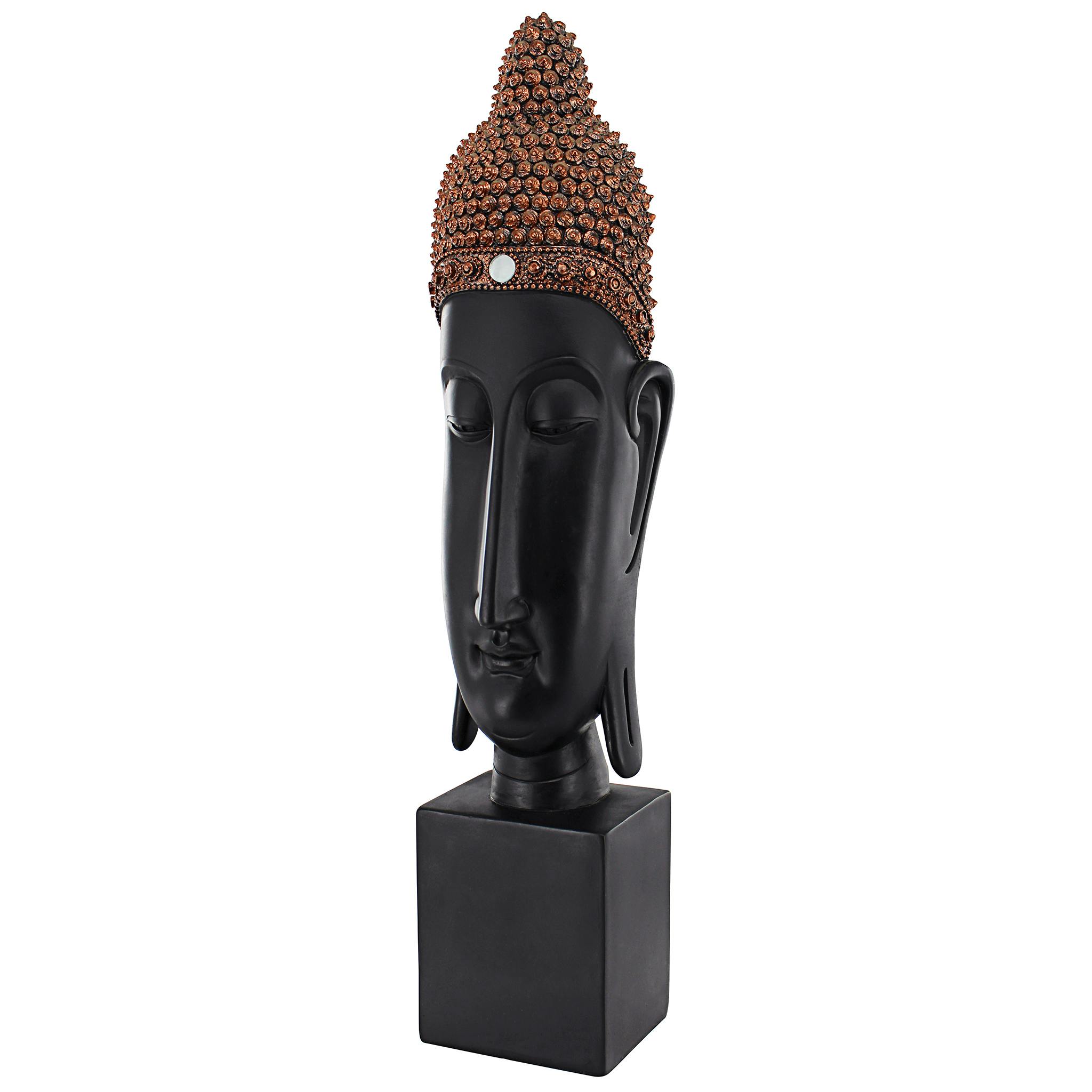 Thai Spiritual Wisdom Buddha Sculptural Bust