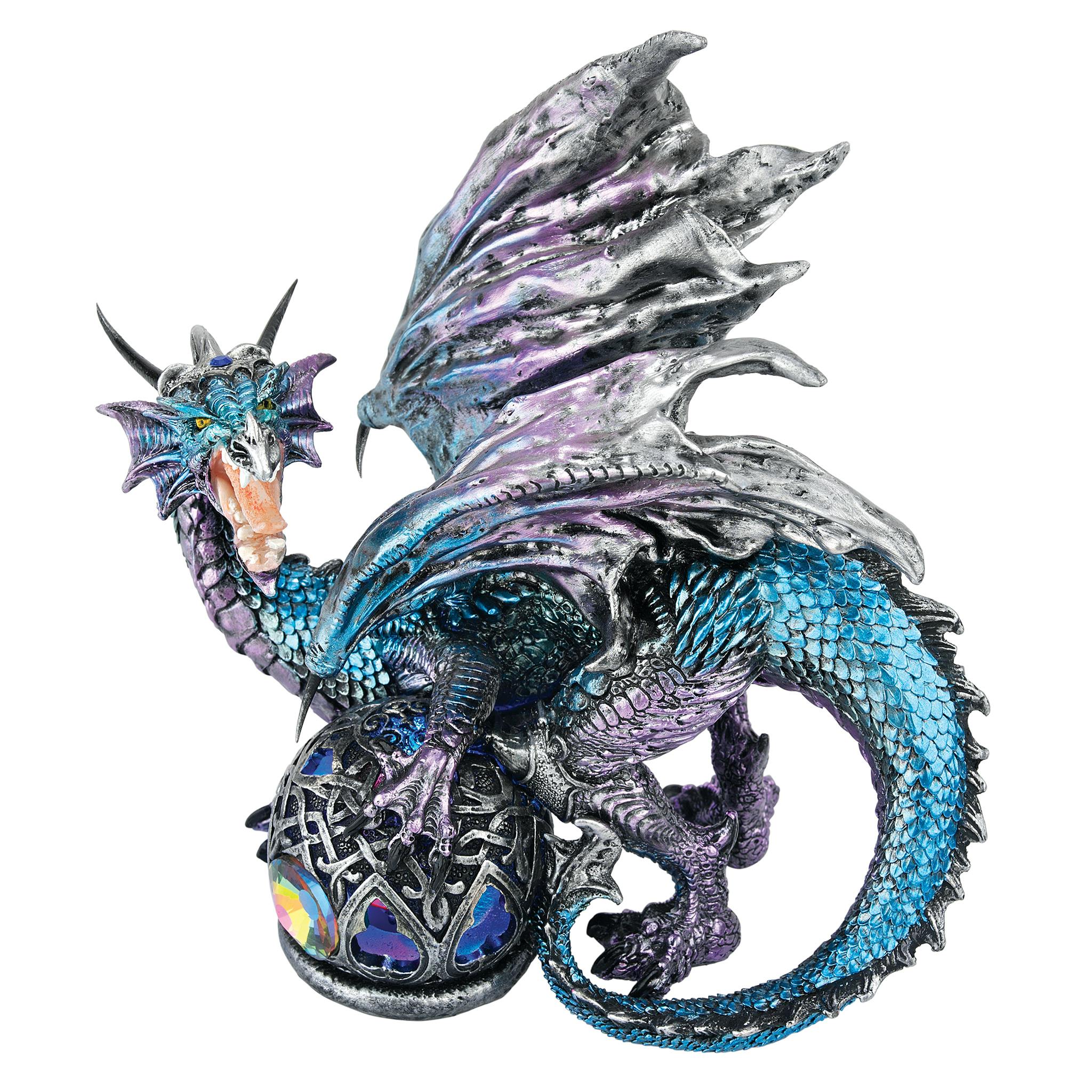 Fanged Shadow Gothic Dragon Statue