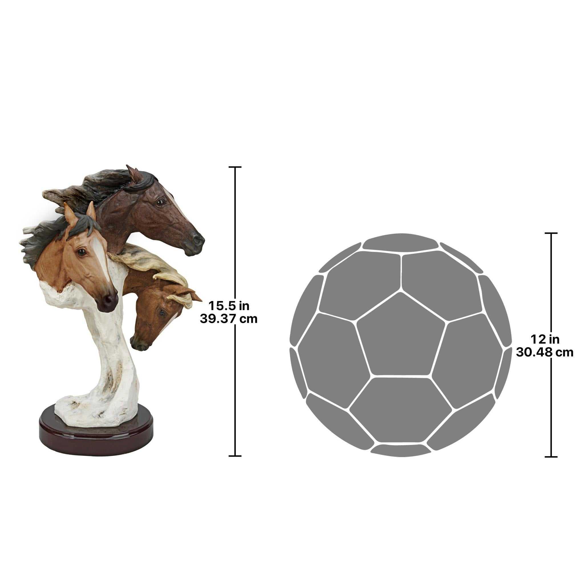 Racing the Wind Wild Horse Statue by Samuel Lightfoot