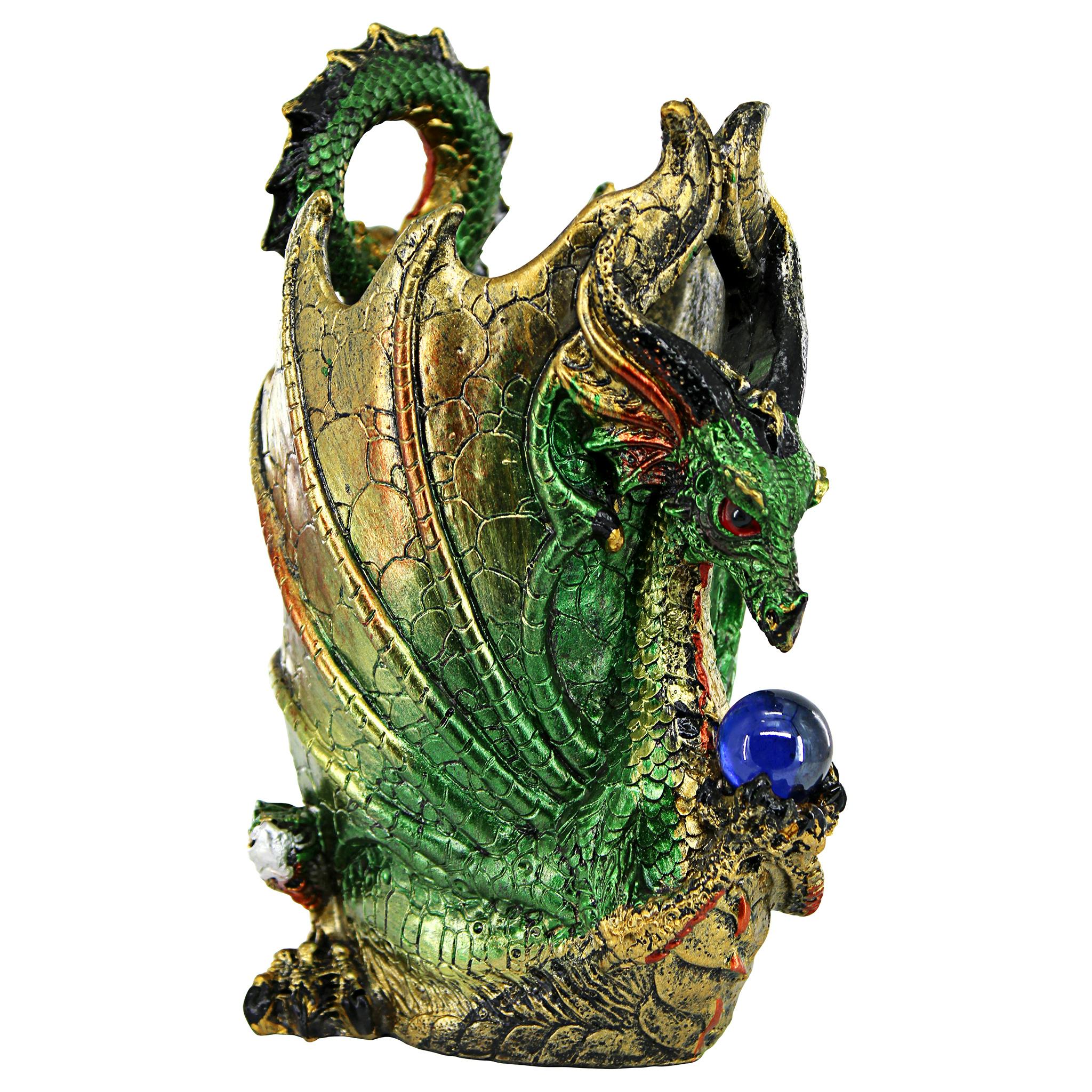 Escritoire the Dragon Desk Accessory Sculpture: Set of Two