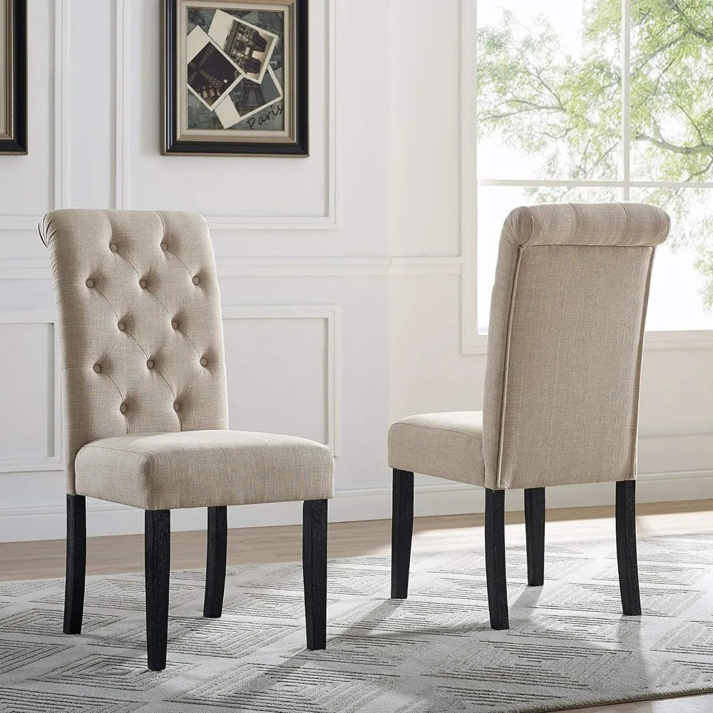 Urban Style Dark Washed Wood Dining Set