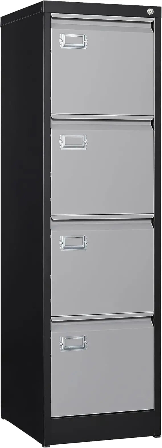 Steel 2-Drawer File Cabinet with Lock