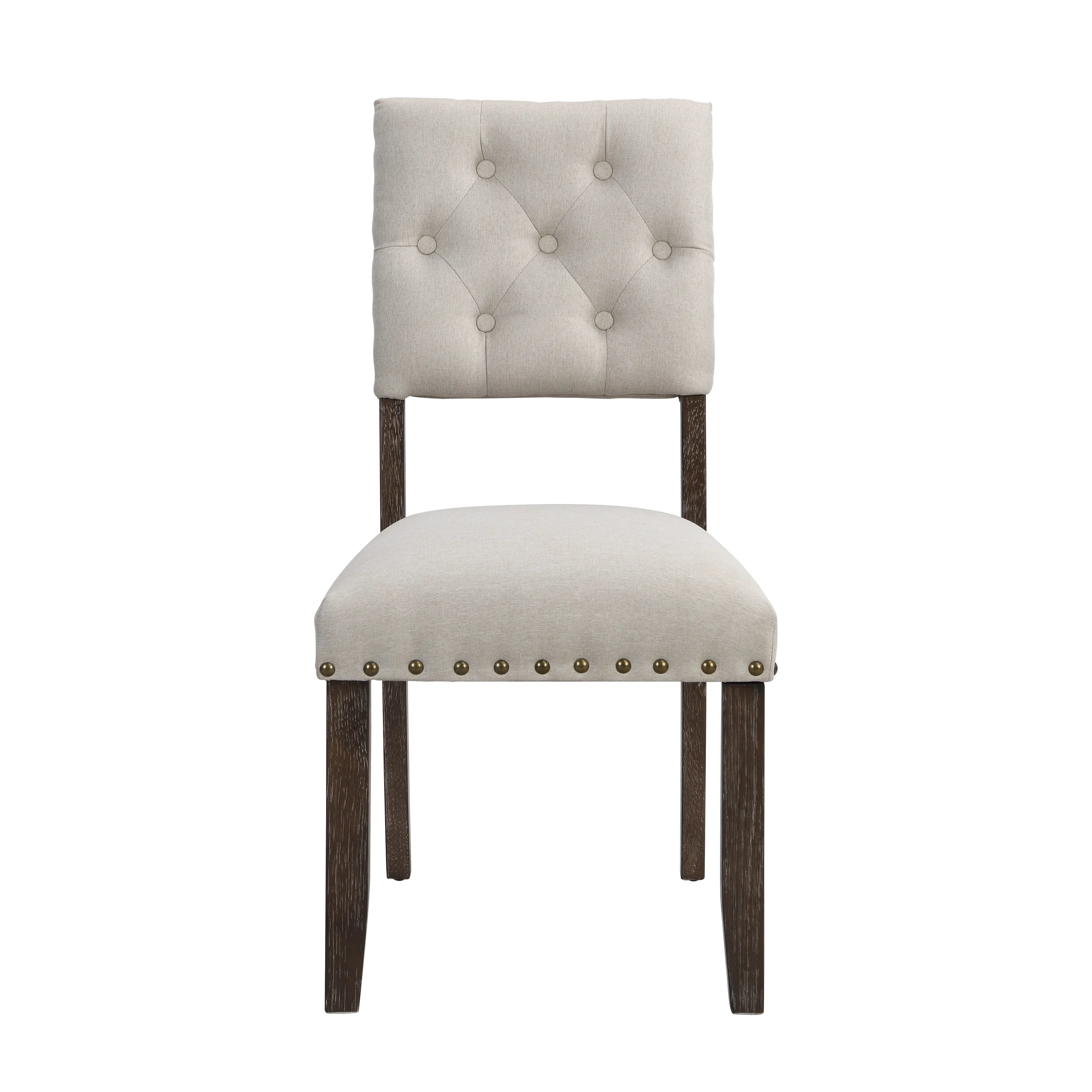 Button Tufted Upholstered Dining Bench & 60" Table Set