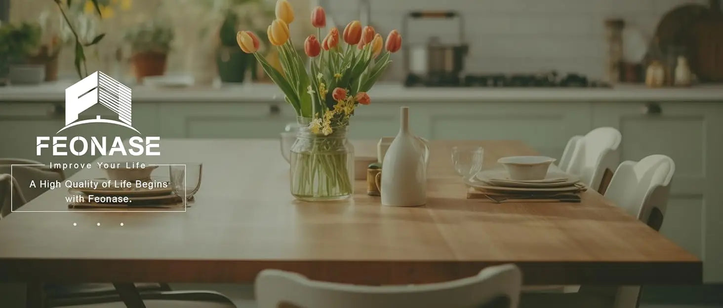 Extendable Dining Table Set with Benches & Stools
