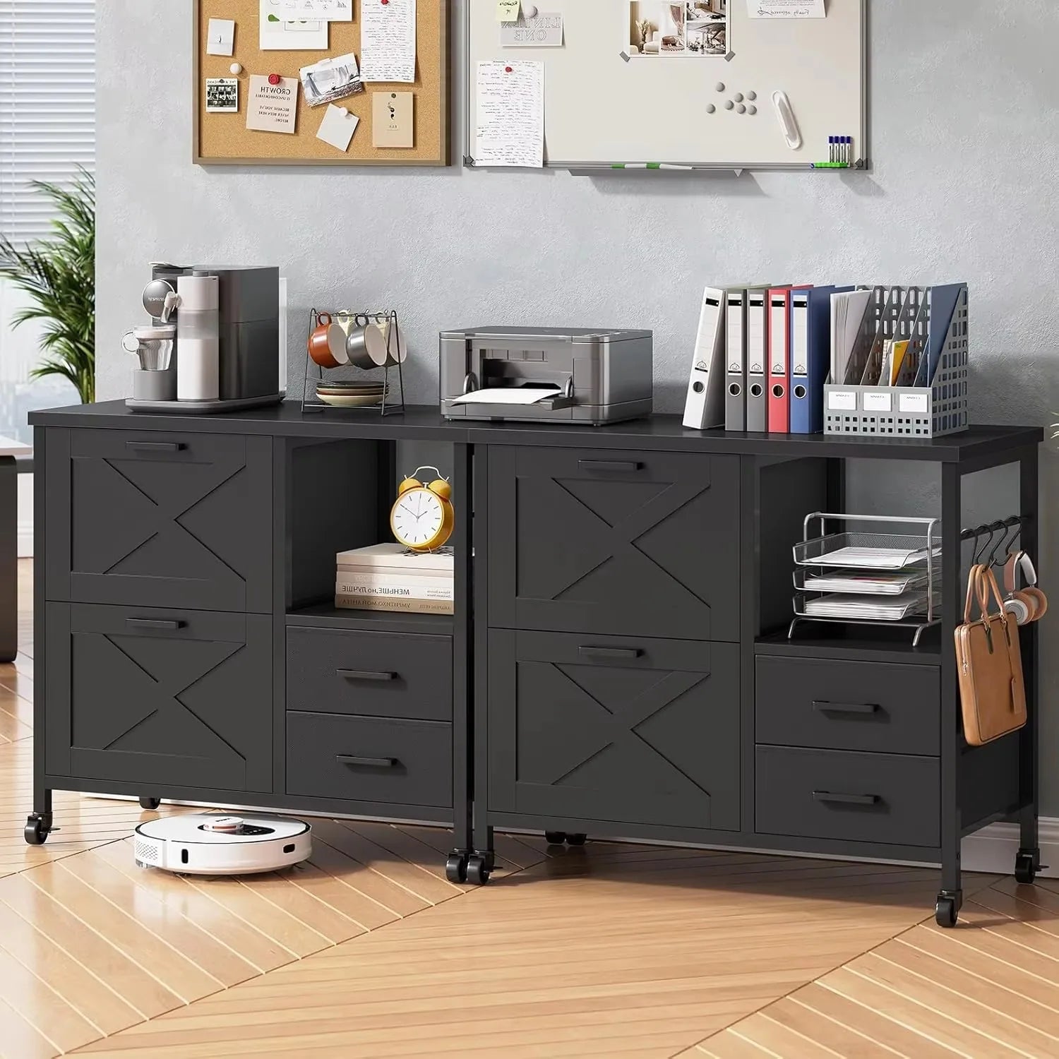 4-Drawer File Cabinet with Storage