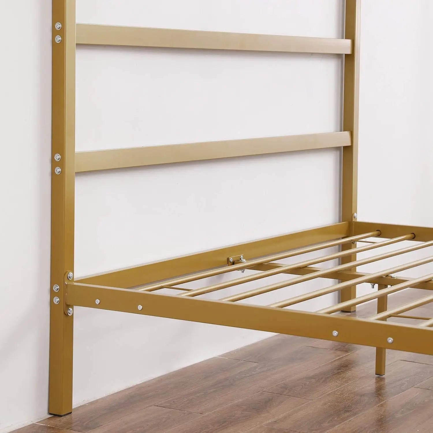 Gold Queen Canopy Bed Frame