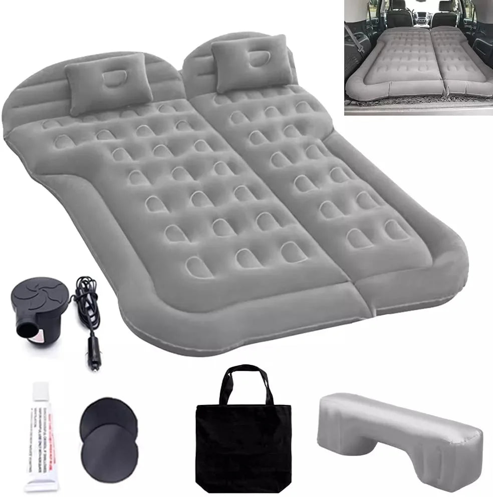 Premium Car Mattress with Pillows & Air Pump