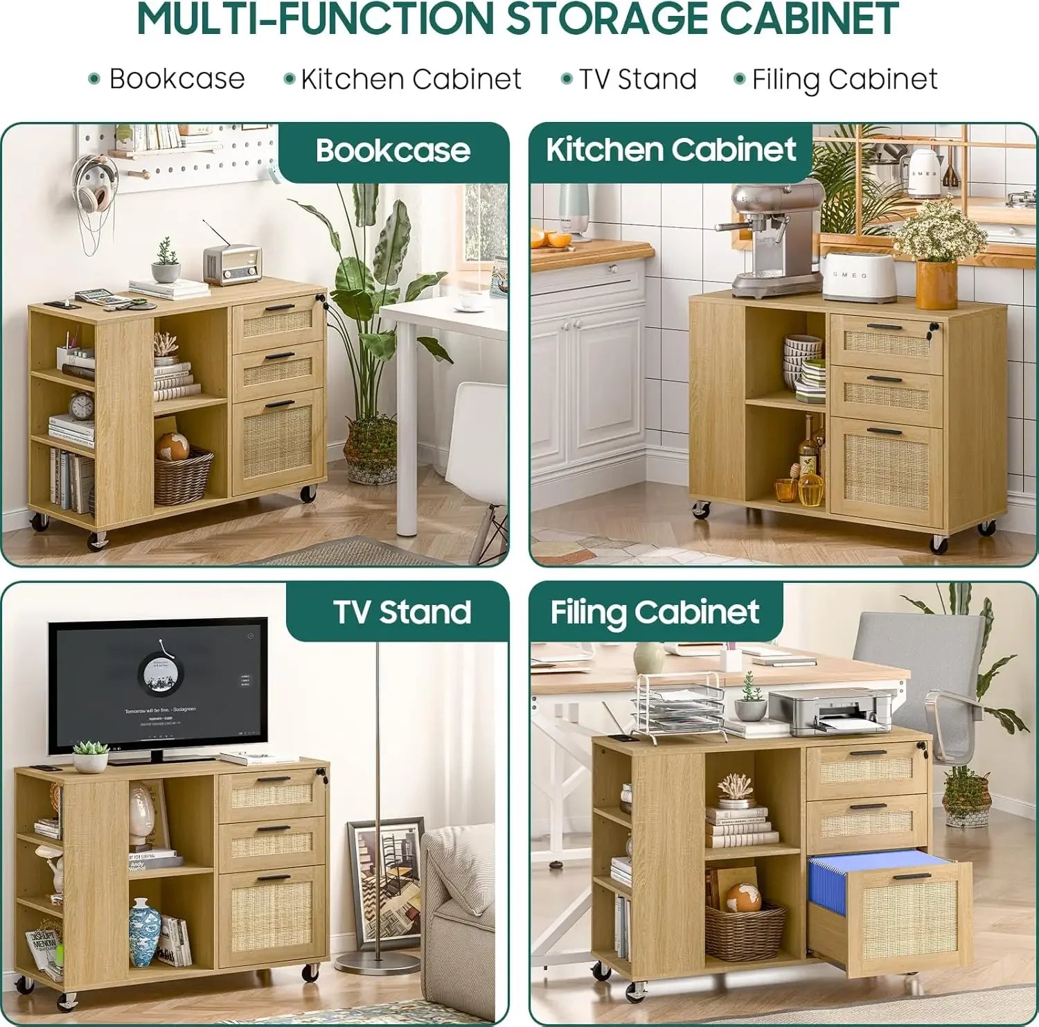 File Cabinet with Charging Station