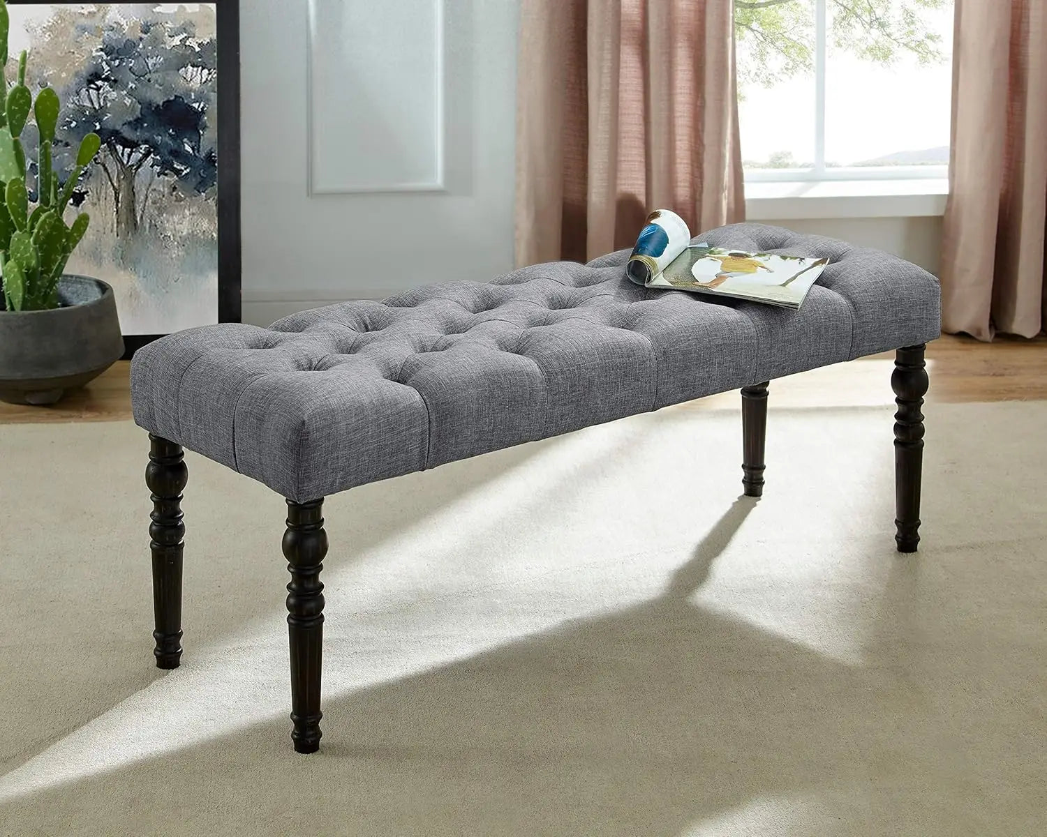 Urban Style Dark Washed Wood Dining Set