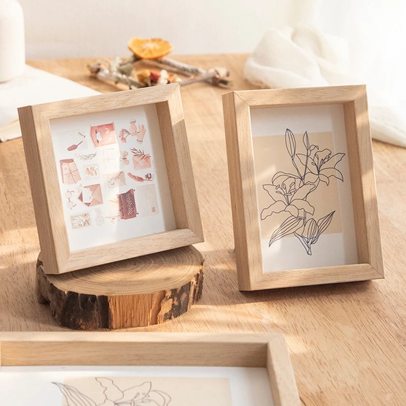 Wooden Shadow Box Frame for Photos & Memorabilia