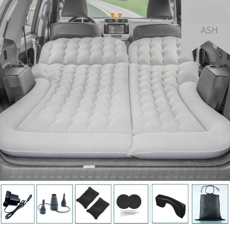 Premium Car Mattress with Pillows & Air Pump