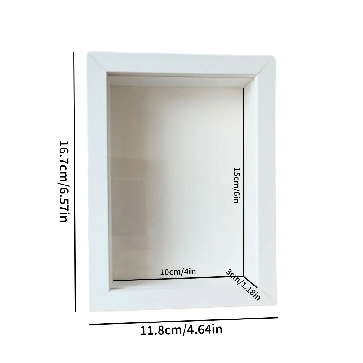 4x6 Shadow Box Frame for Keepsakes & Gifts