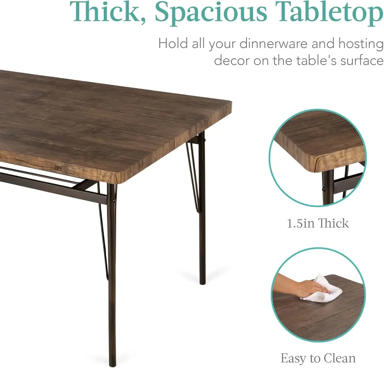 Modern Dining Set with Storage Racks