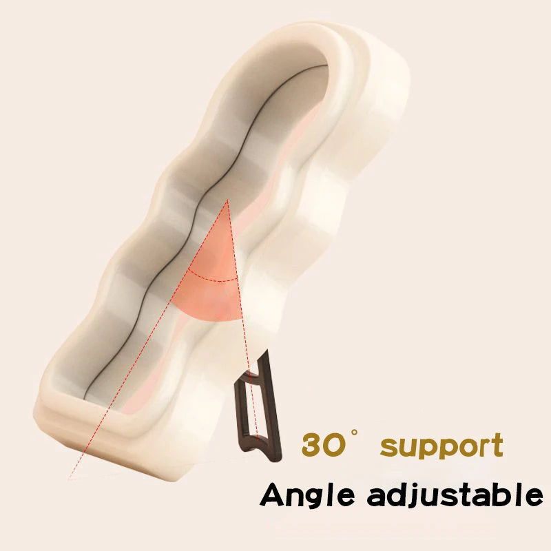 Mini Wavy Decorative Standing Mirror
