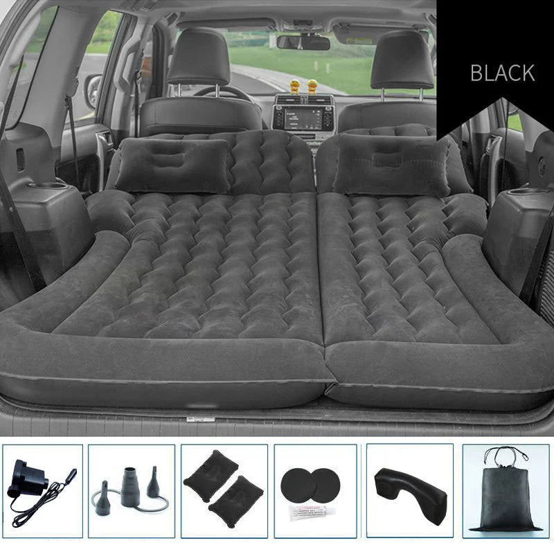 Premium Car Mattress with Pillows & Air Pump