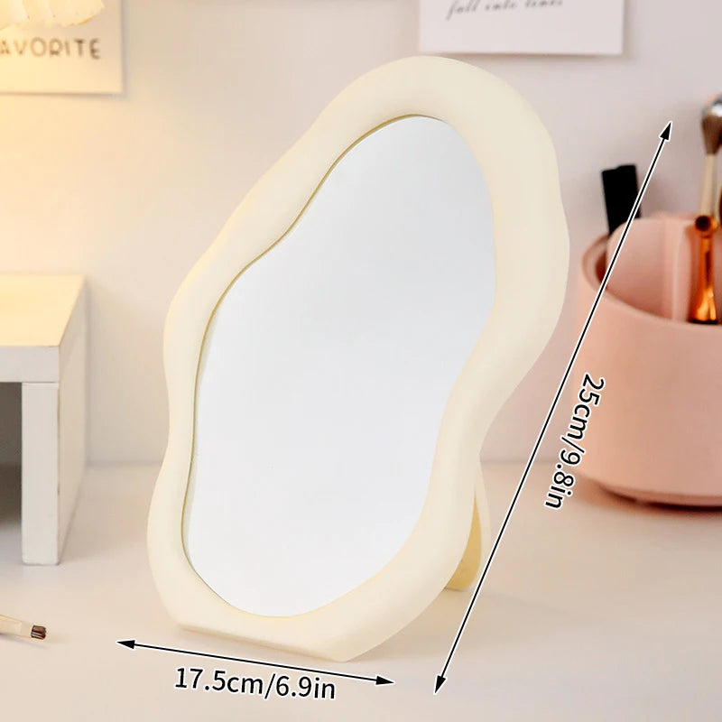 Mini Wavy Decorative Standing Mirror