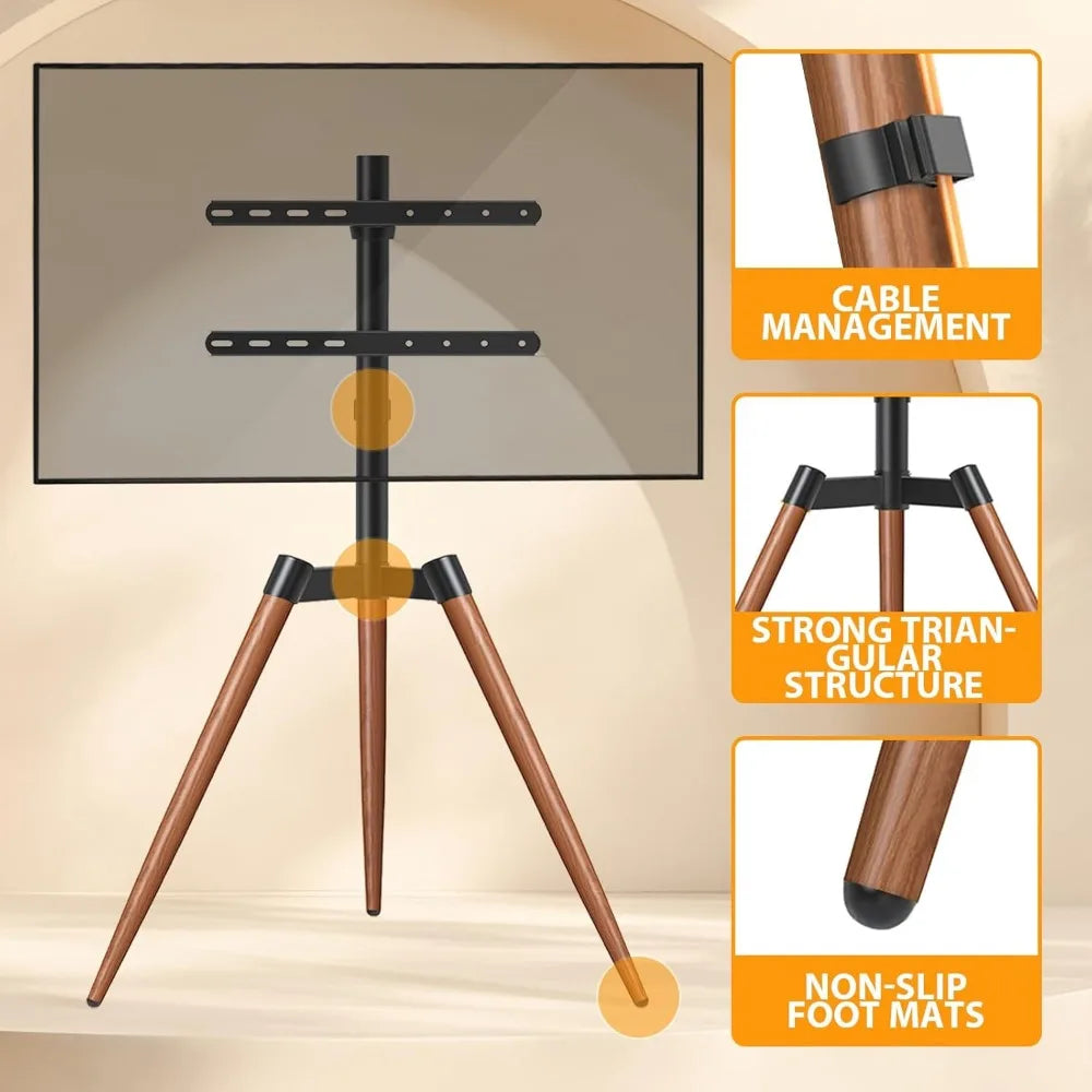 Height Adjustable TV Floor Stand
