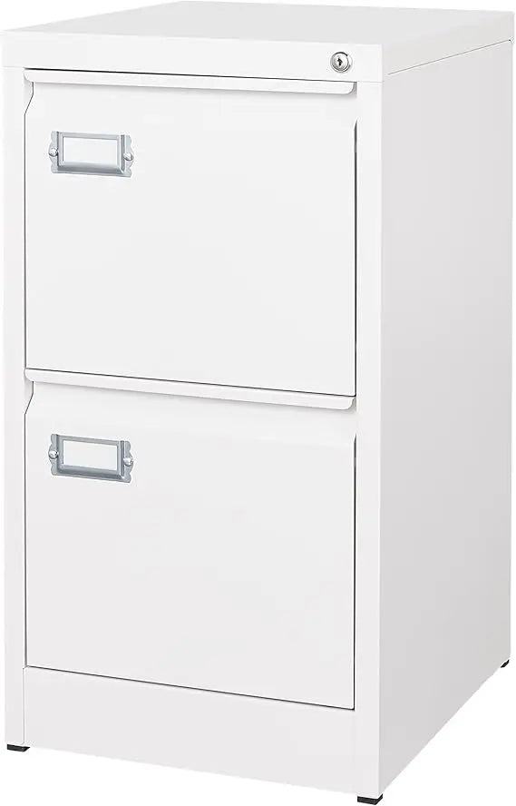 Steel 2-Drawer File Cabinet with Lock