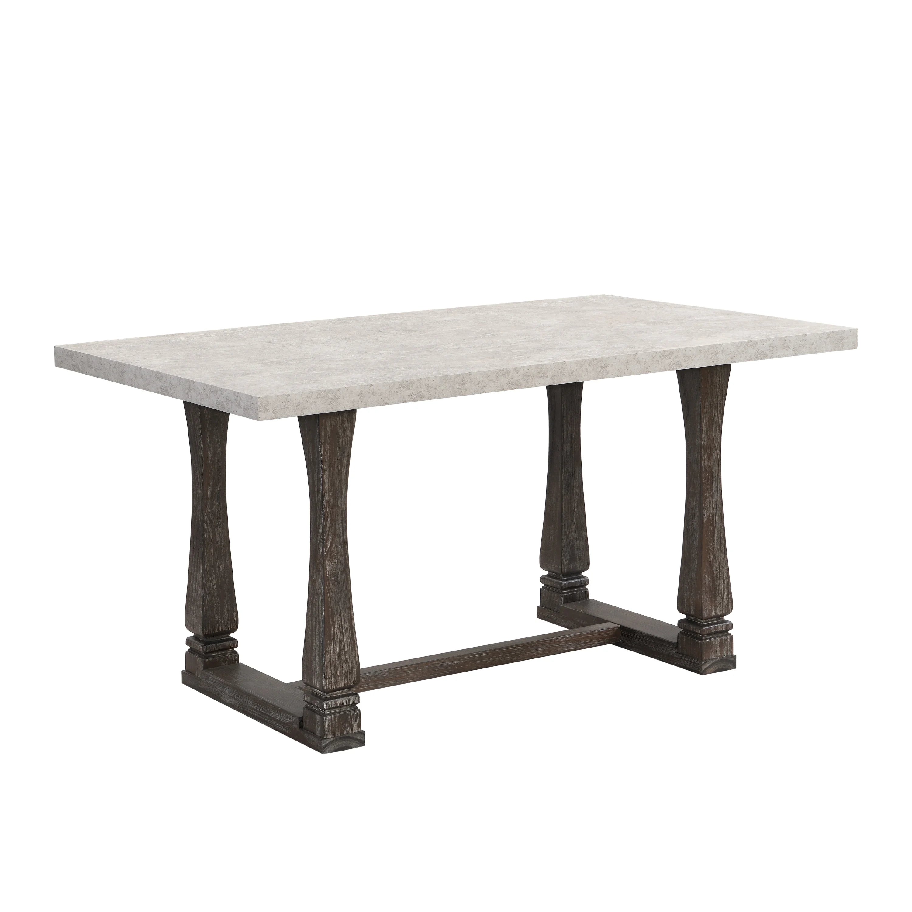Button Tufted Upholstered Dining Bench & 60" Table Set