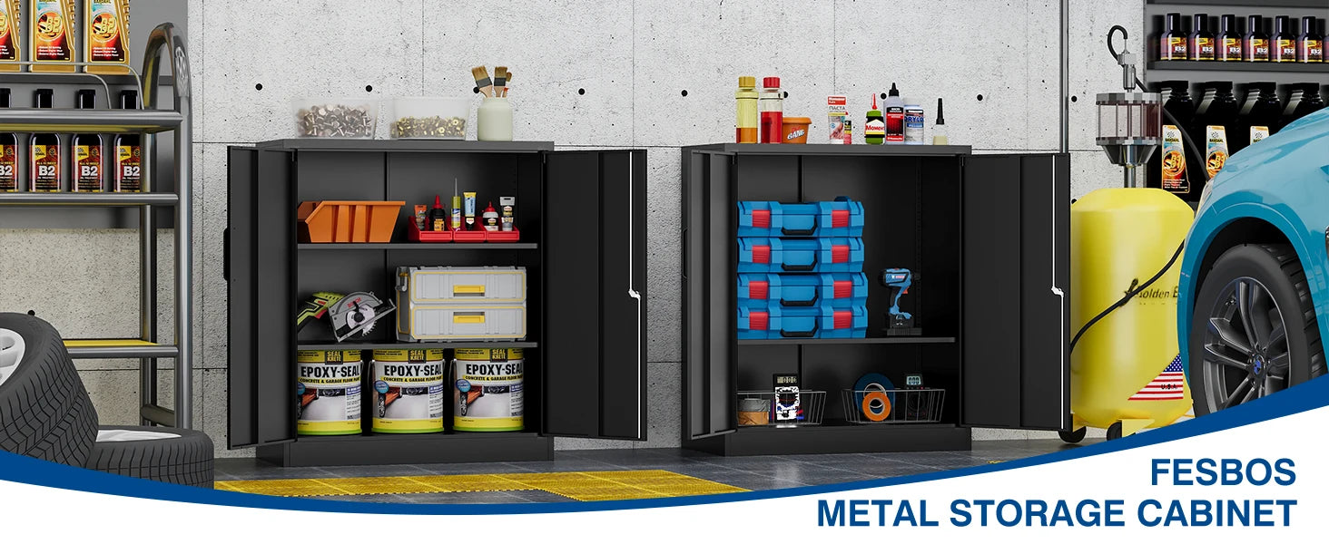 Metal Storage Cabinet with Lock