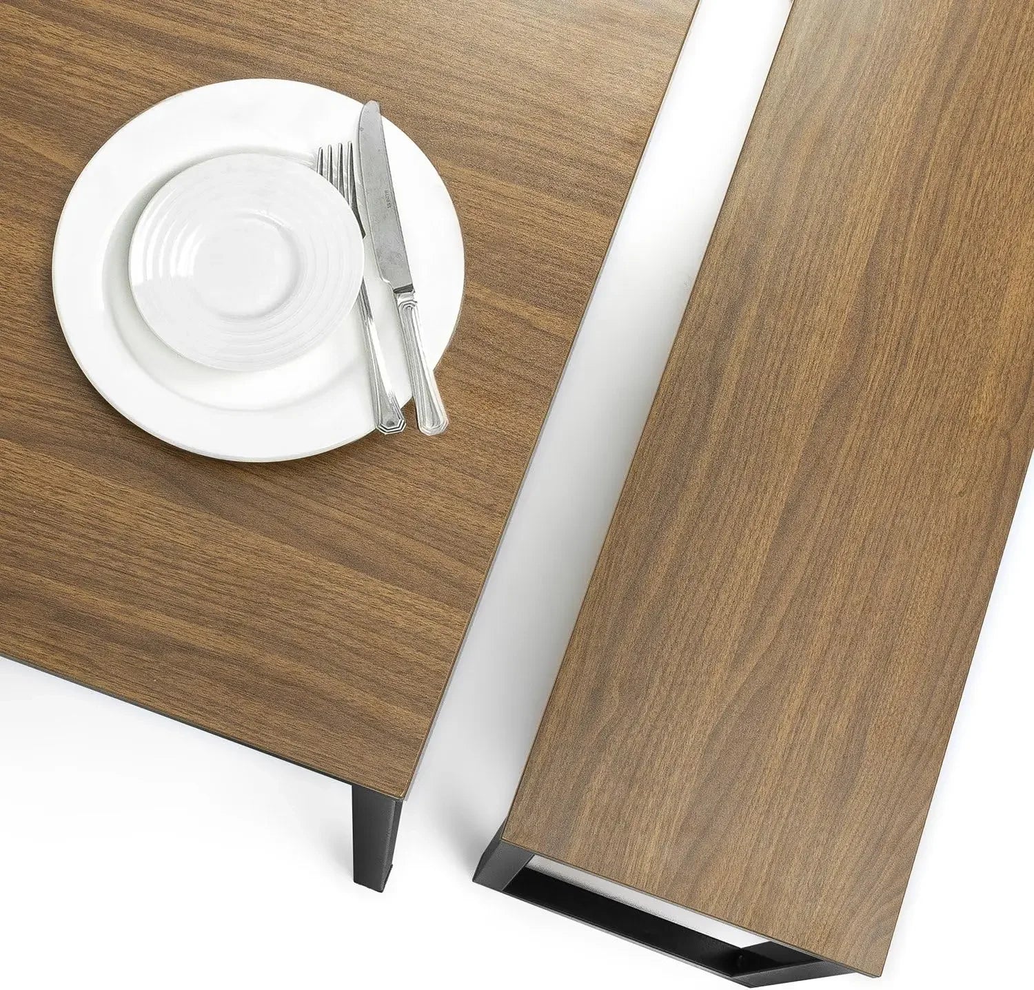 Modern Collection Dining Table with Two Benches