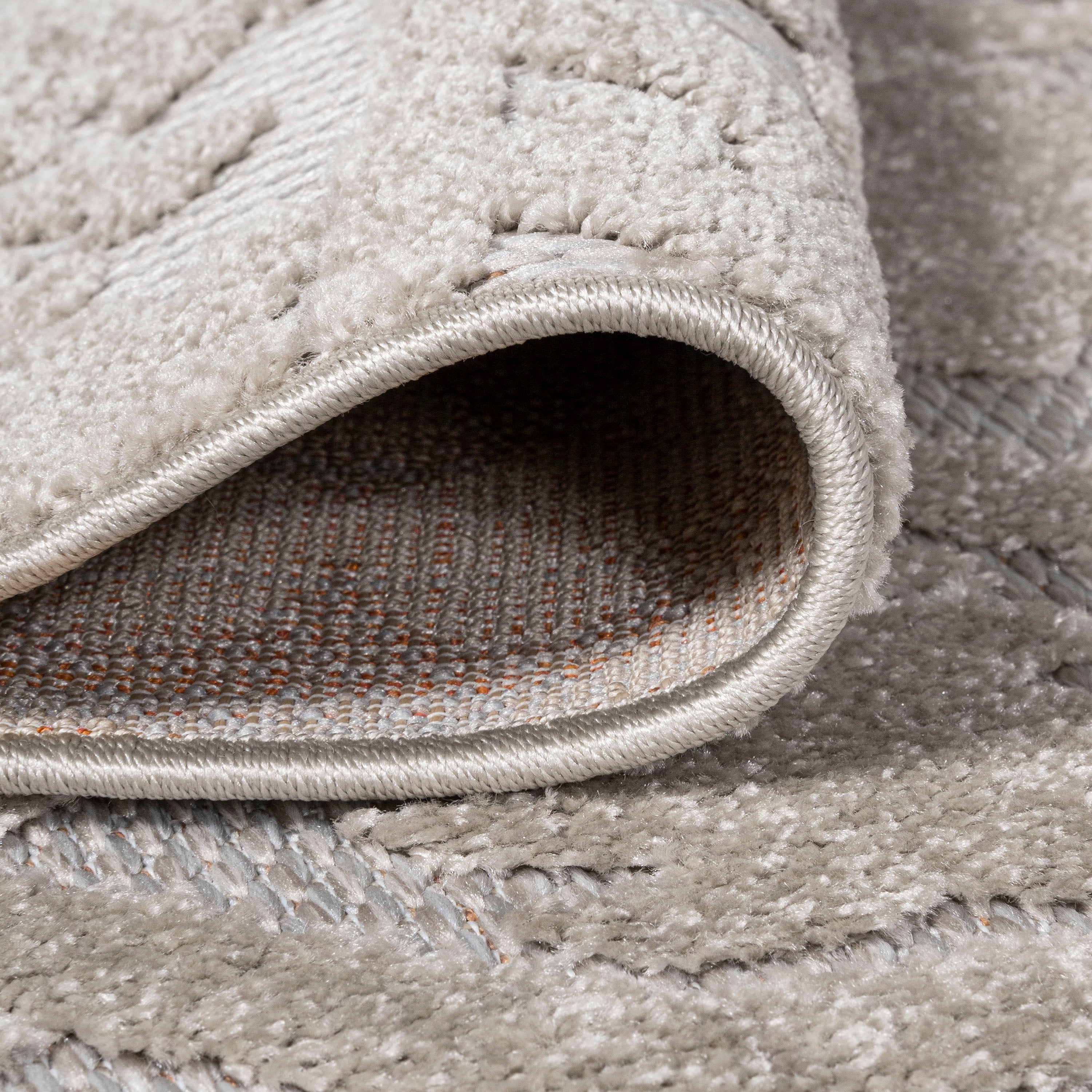 Rabat High-Low Pile Mini-Diamond Chic Indoor/Outdoor Runner Rug