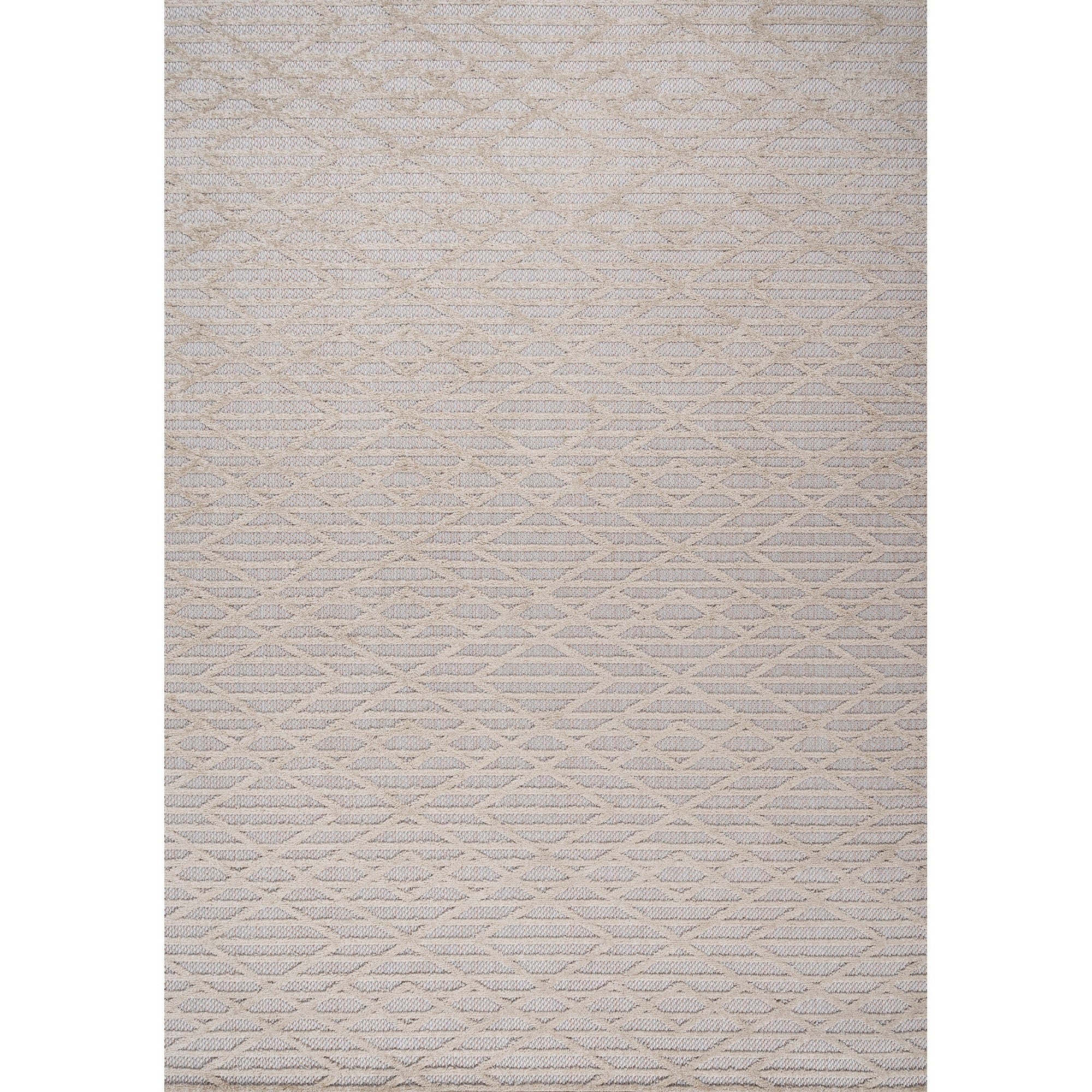 Ararat High-Low Pile Moroccan Diamond Modern Indoor/Outdoor Area Rug