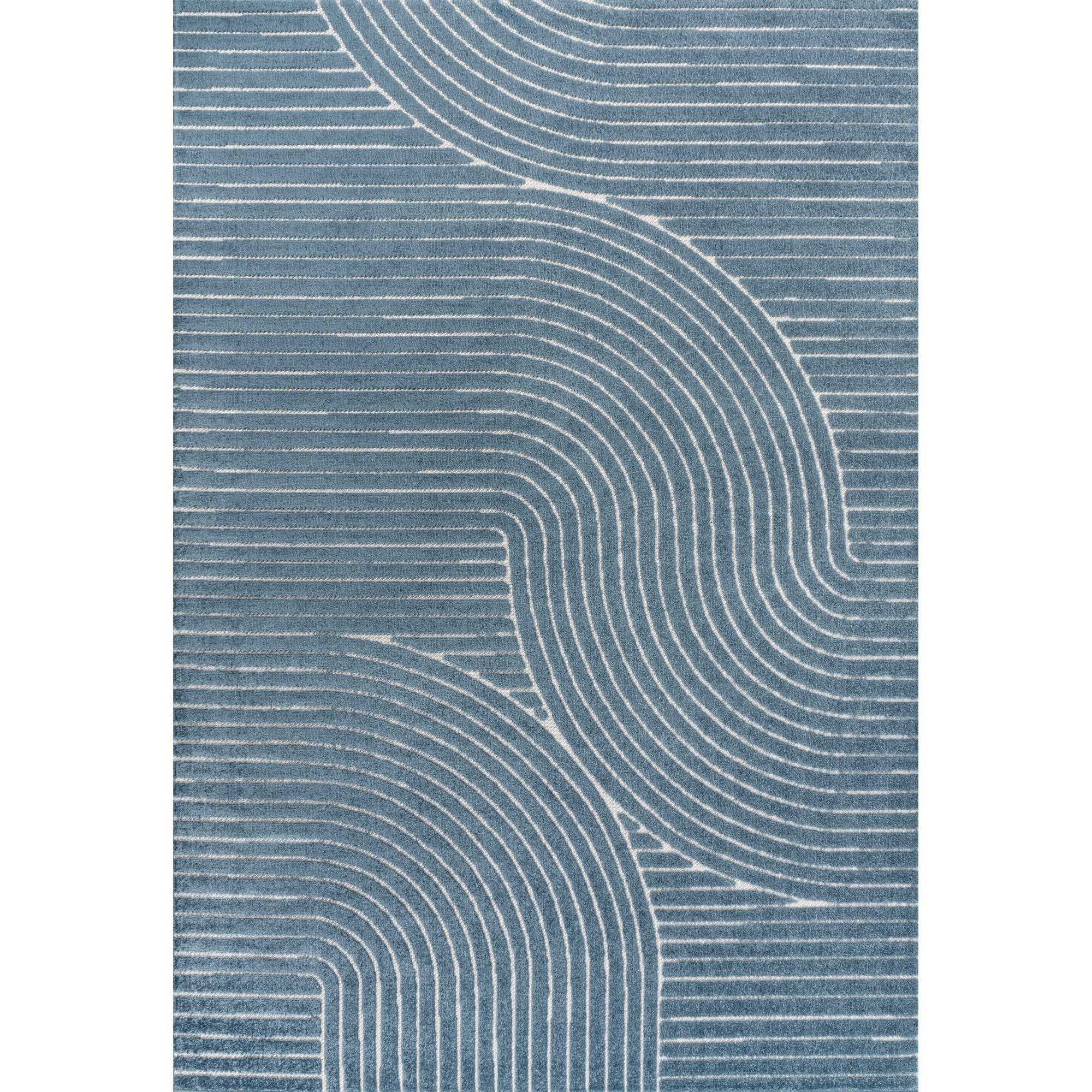 Duenas High-Low Shabby Damask Indoor/Outdoor Area Rug