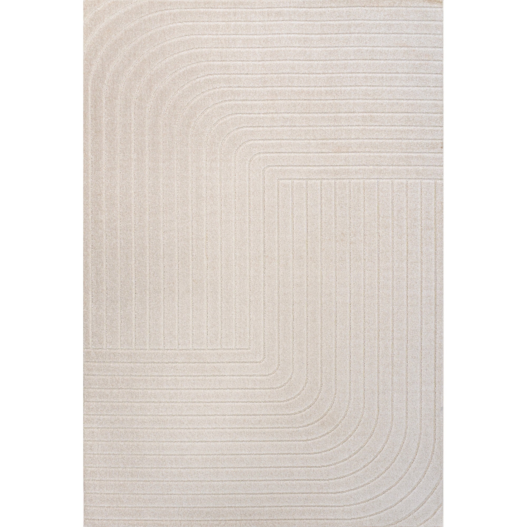 Odense High-Low Minimalist Angle Geometric Indoor/Outdoor Area Rug