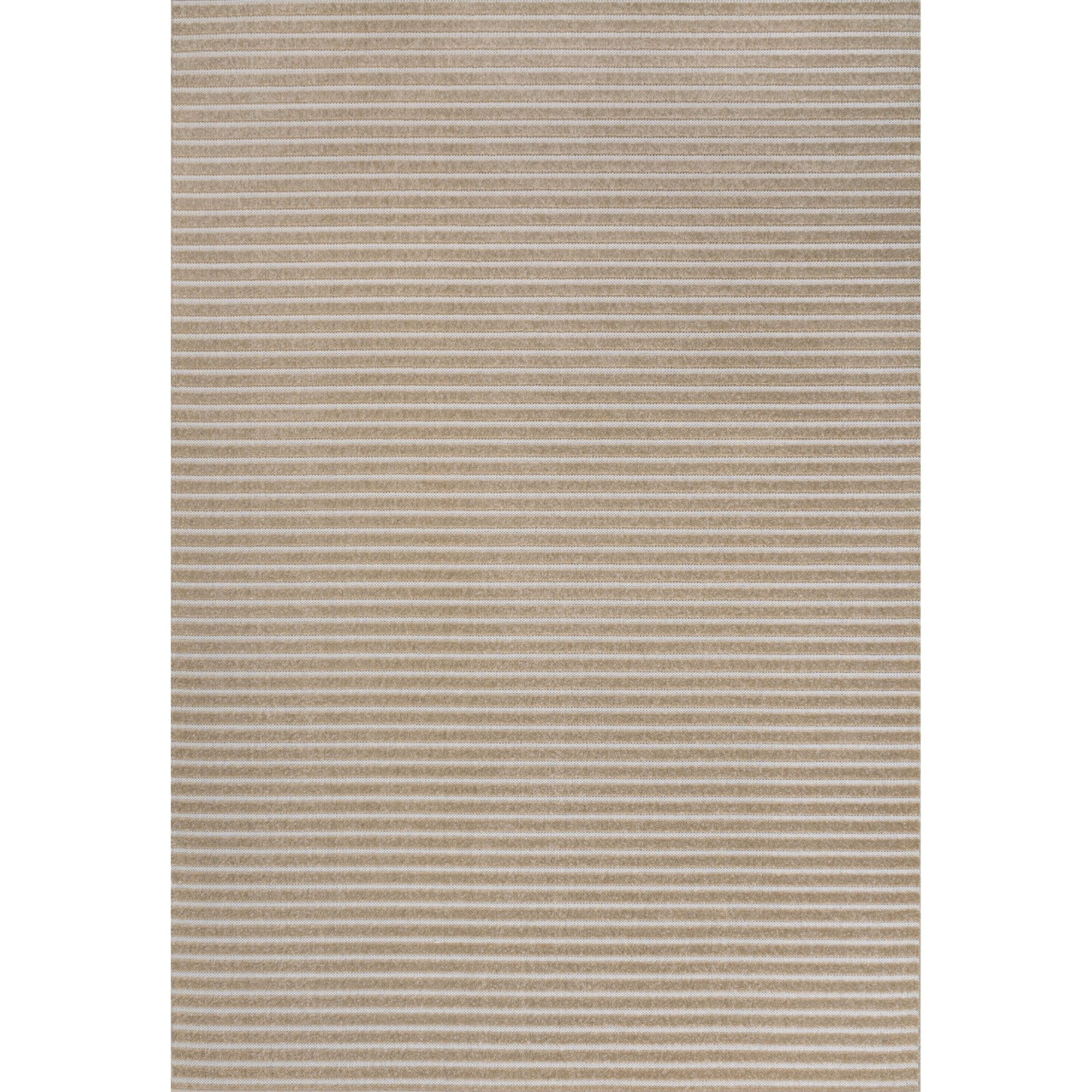 Aarhus High-Low Minimalist Striped Indoor/Outdoor Area Rug