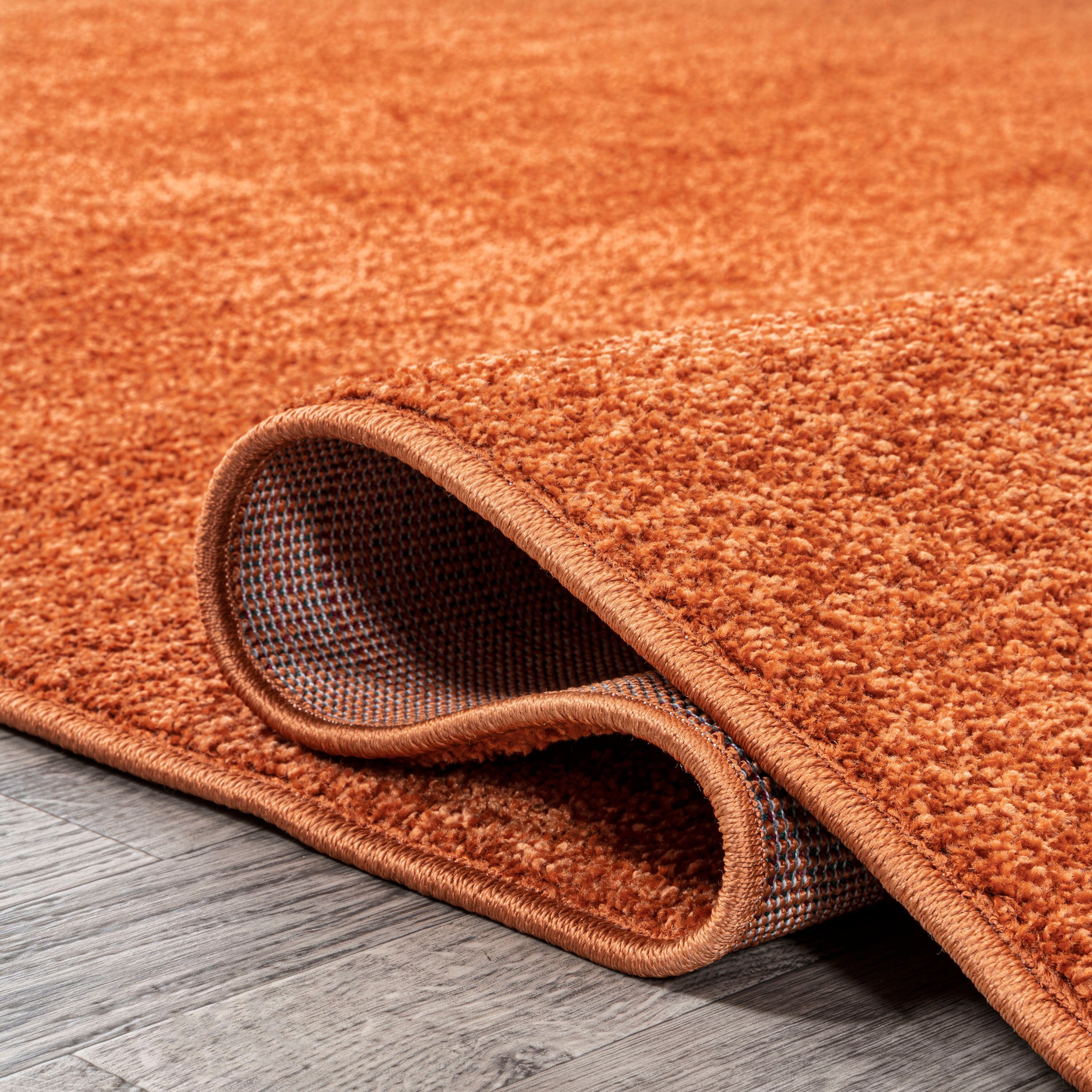 Haze Solid Unique Low-Pile Runner Rug