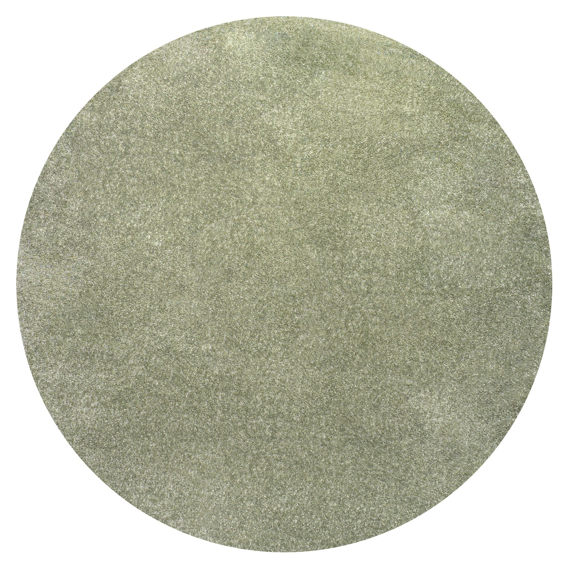 Haze Solid Unique Low Round Area Rug