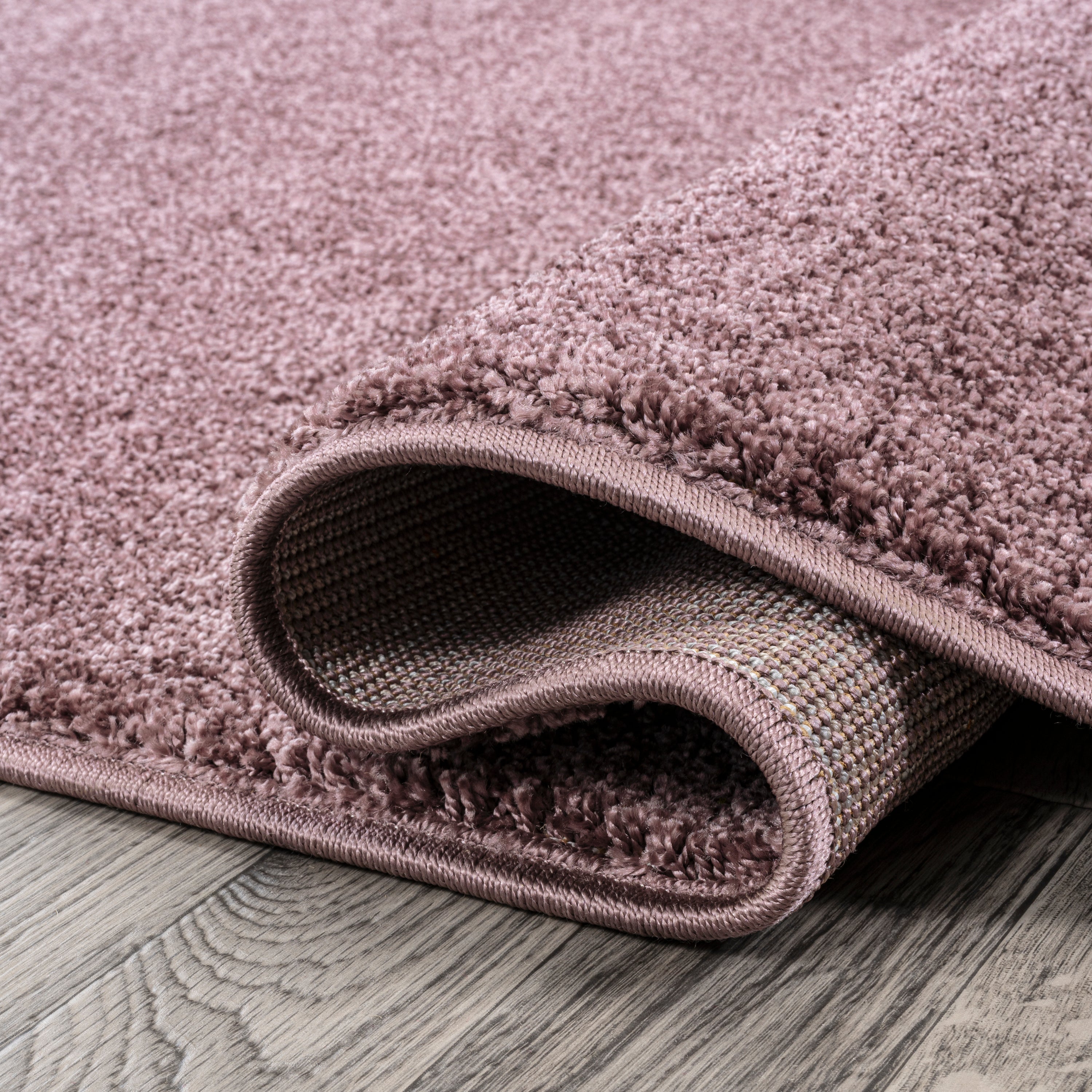 Haze Solid Unique Low-Pile Runner Rug