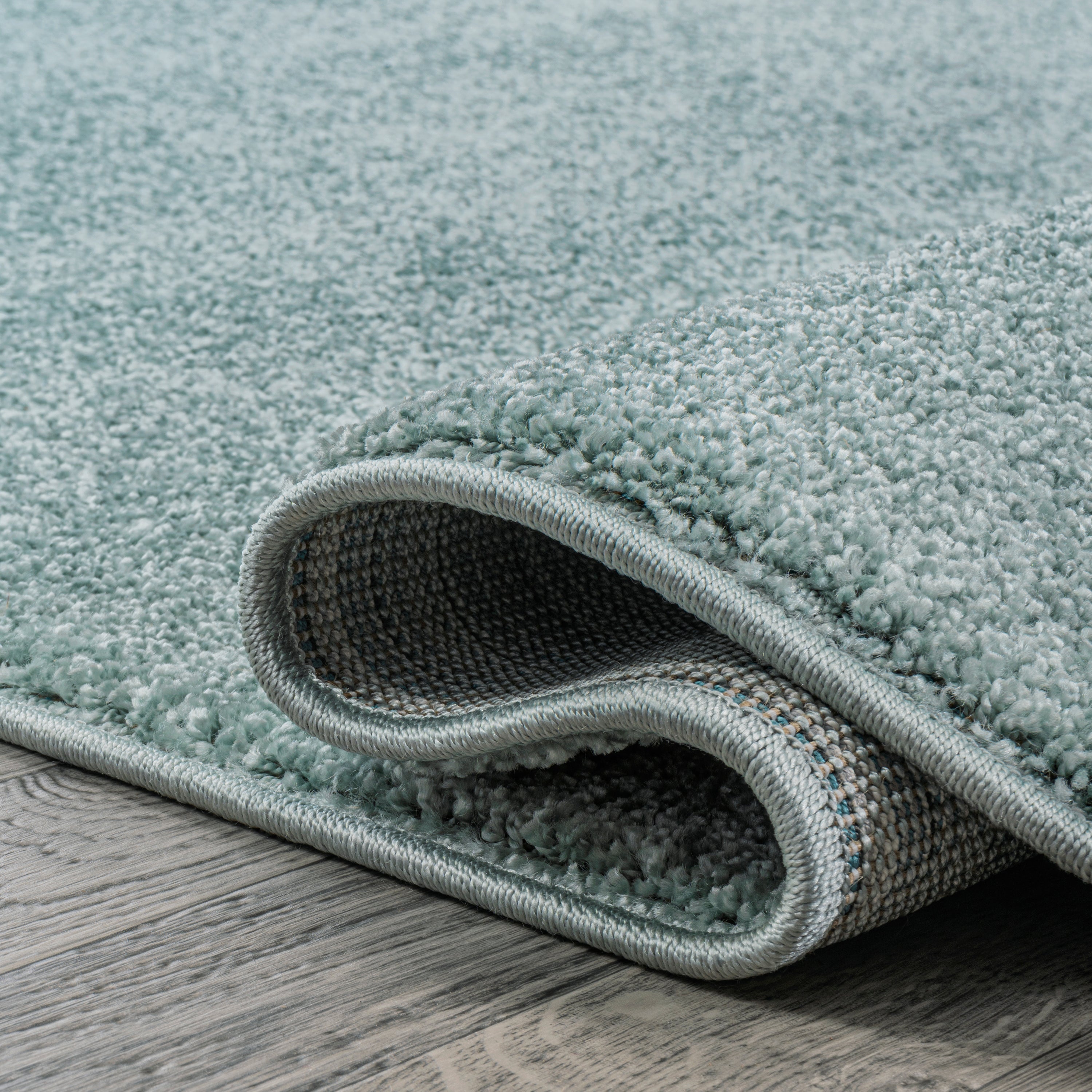 Haze Solid Unique Low-Pile Runner Rug