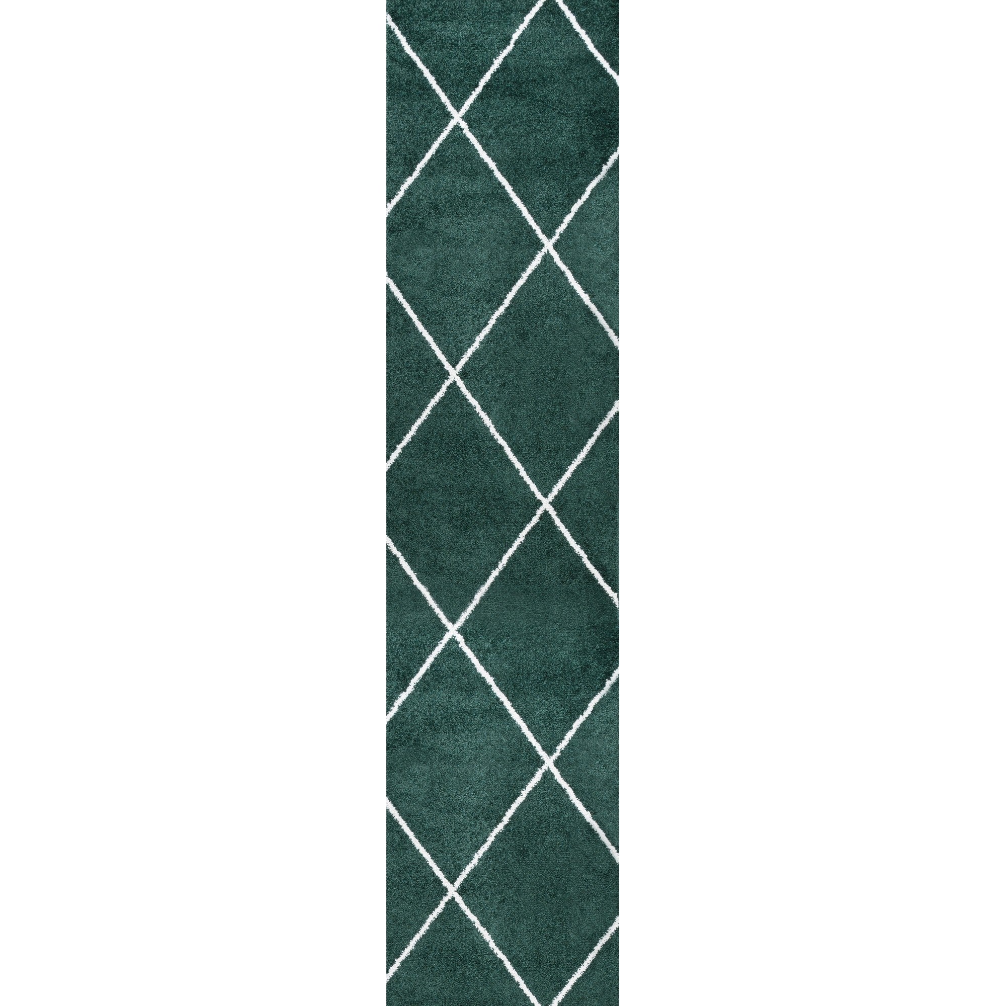 Cole Minimalist Diamond Trellis Runner Rug