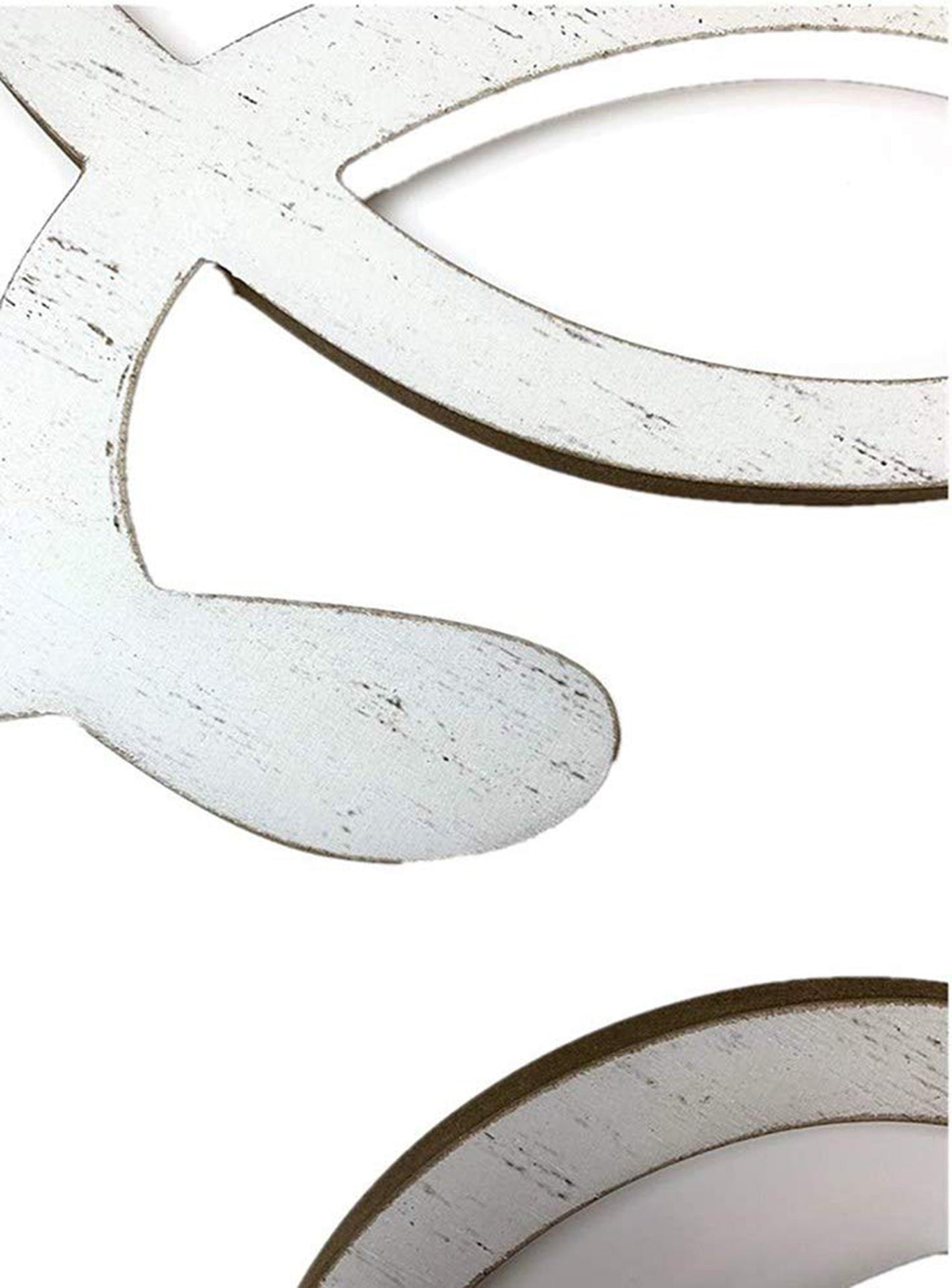 Whitewashed Wood Cutout Eat Wall Decor