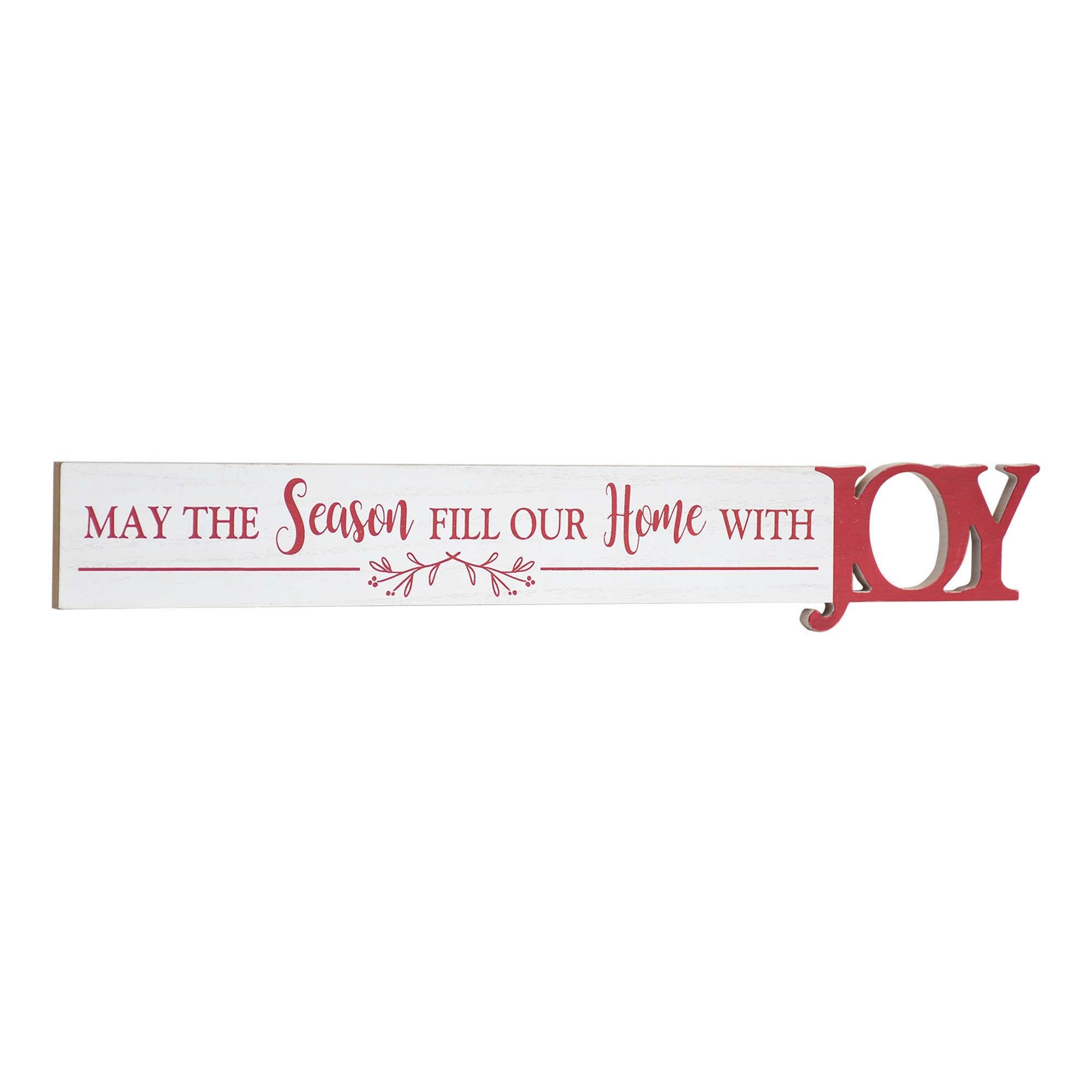 May the Season Fill Our Home with Joy Christmas Wall Decor