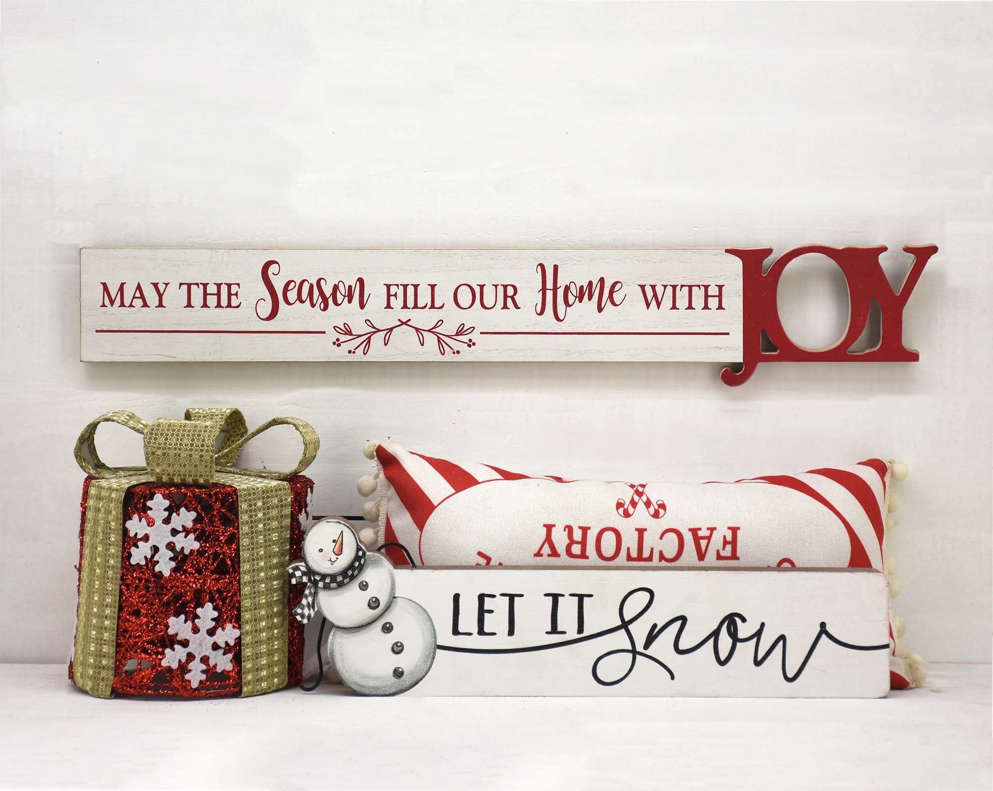 May the Season Fill Our Home with Joy Christmas Wall Decor