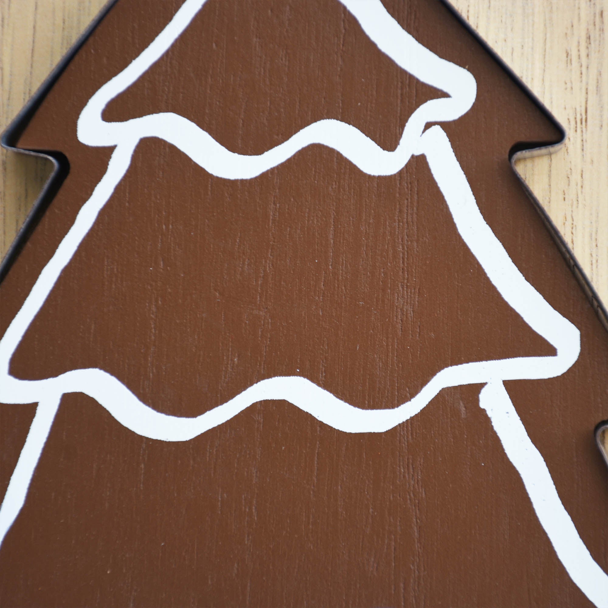 Wood Framed Gingerbread Wall Sign - Made with Love Daily