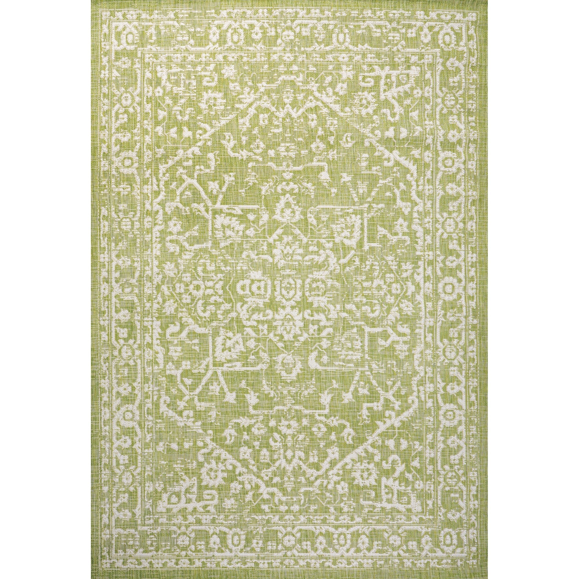 Malta Bohemian Medallion Textured Weave Indoor/Outdoor Area Rug